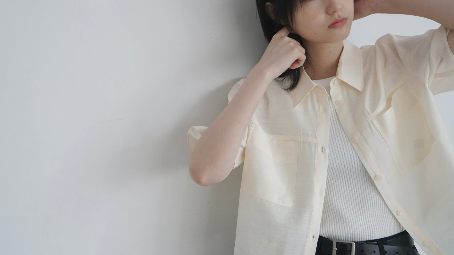 airy rayon shirt in lemon (pre-order)