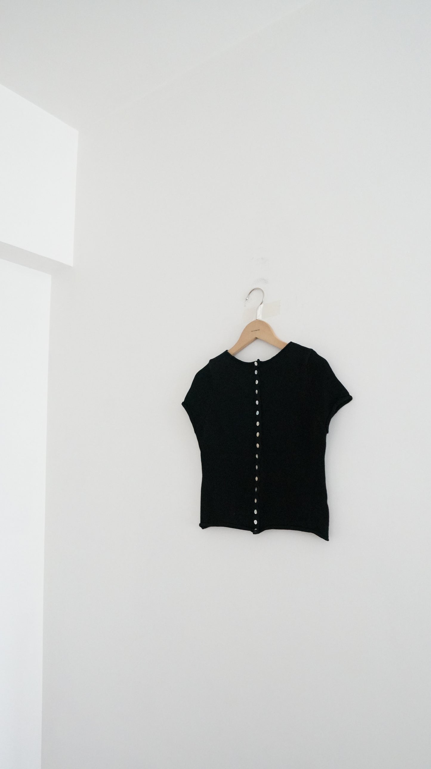 soft sleeve cardigan in black