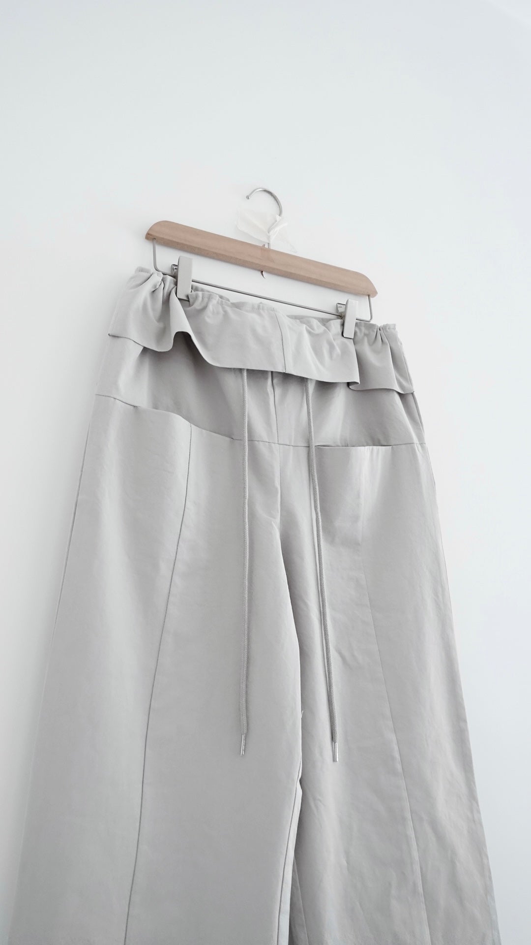 voss high end low waist vintage pants in grey (pre-order)