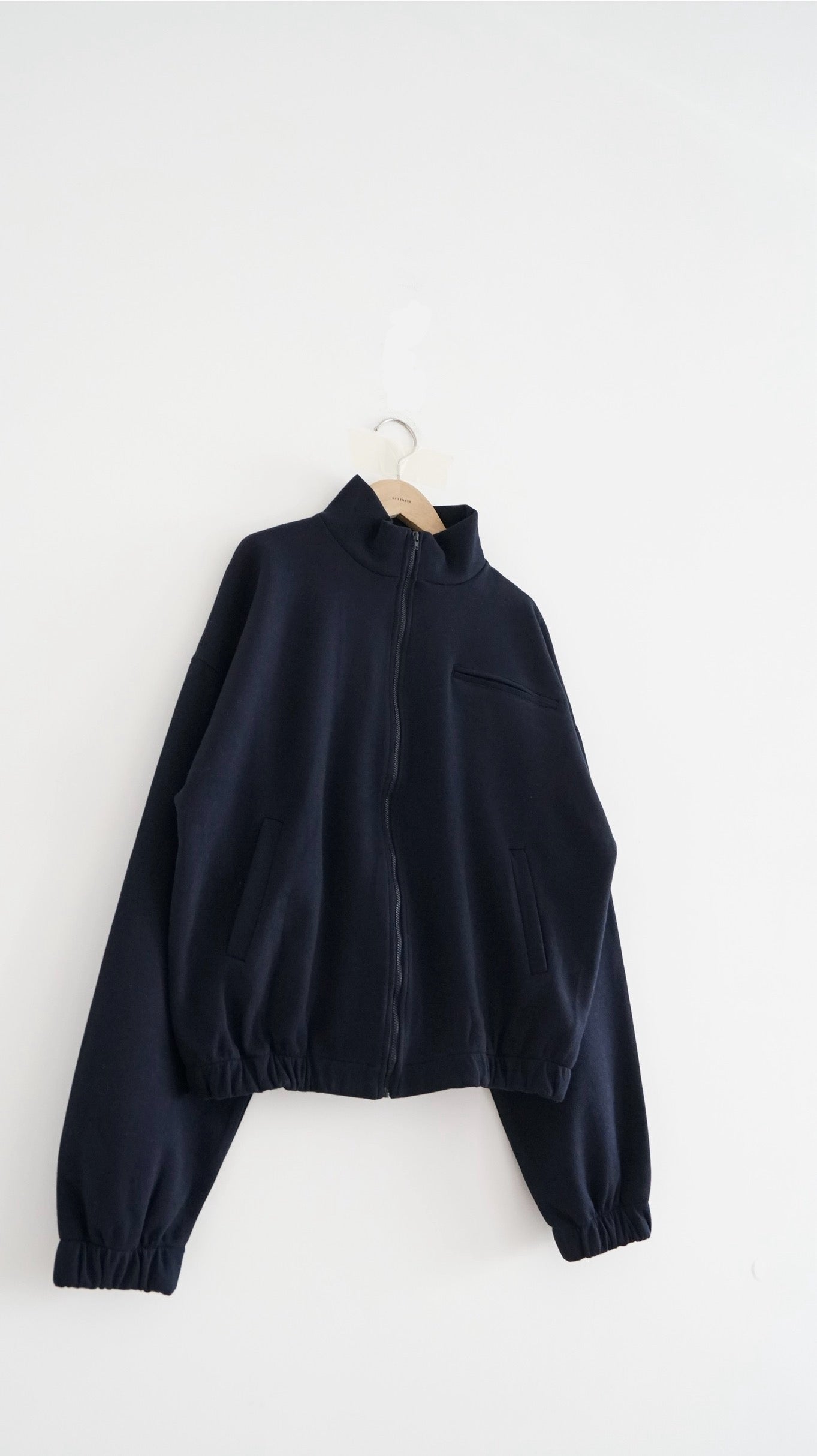 axel zip-up jacket in navy (pre-order)