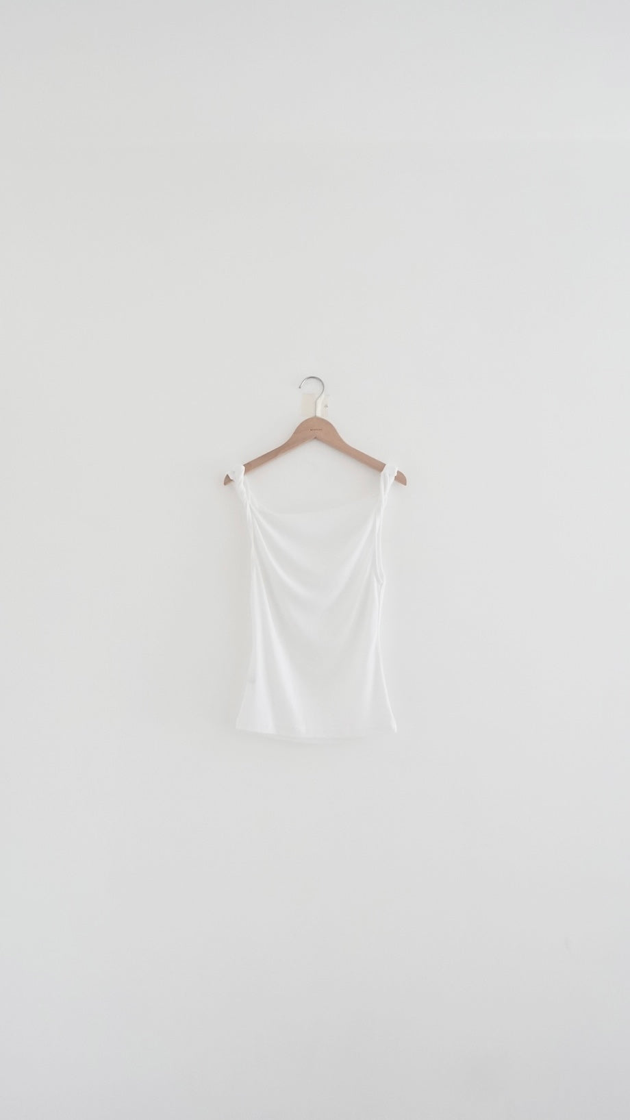 twist tank top in white (pre-order)