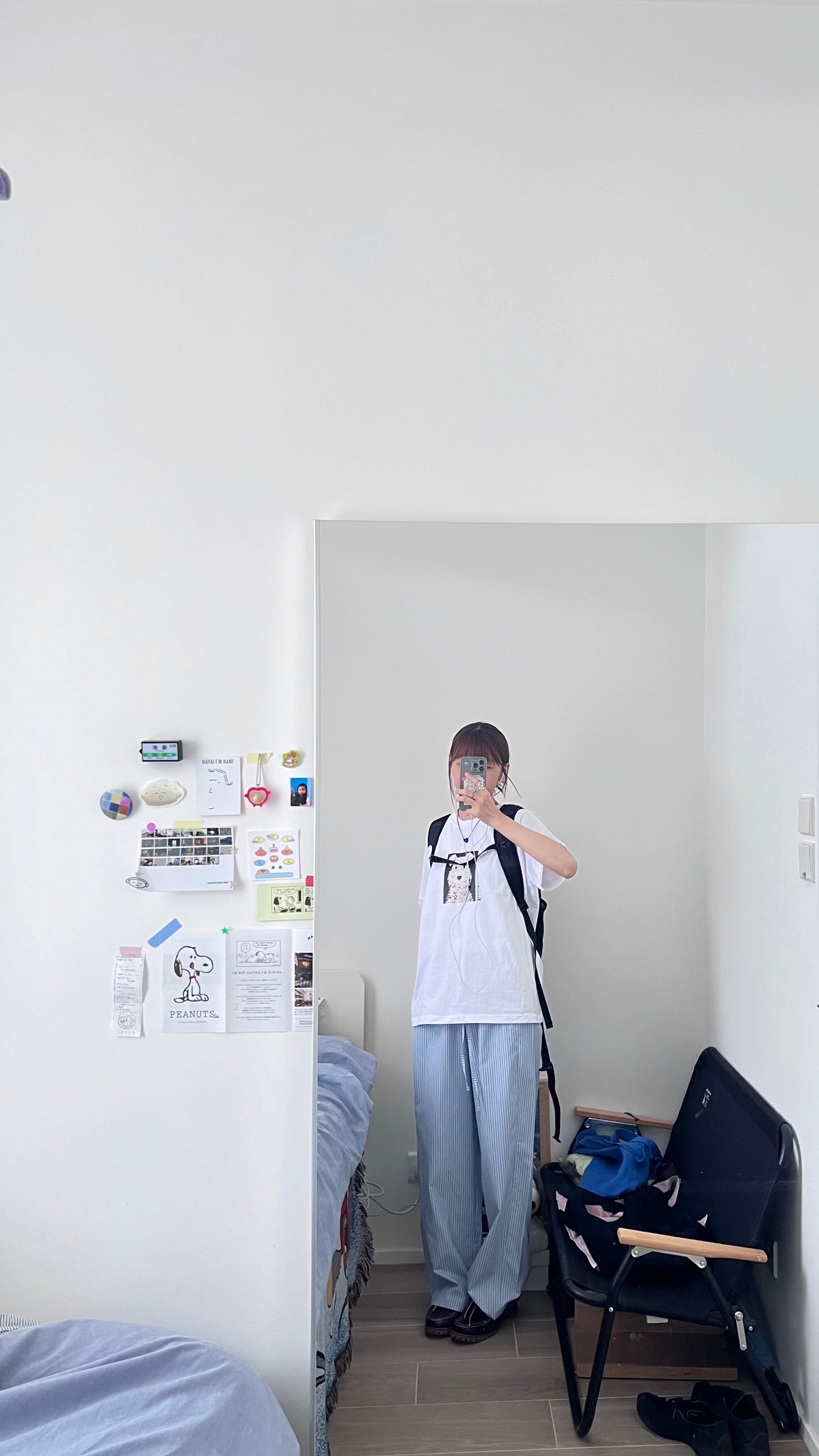light like striped pants in baby-blue (pre-order)
