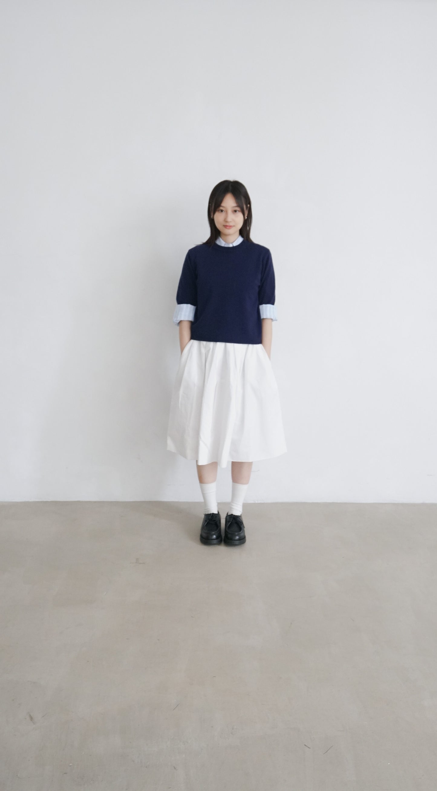 meri skirt in white ( pre-order )