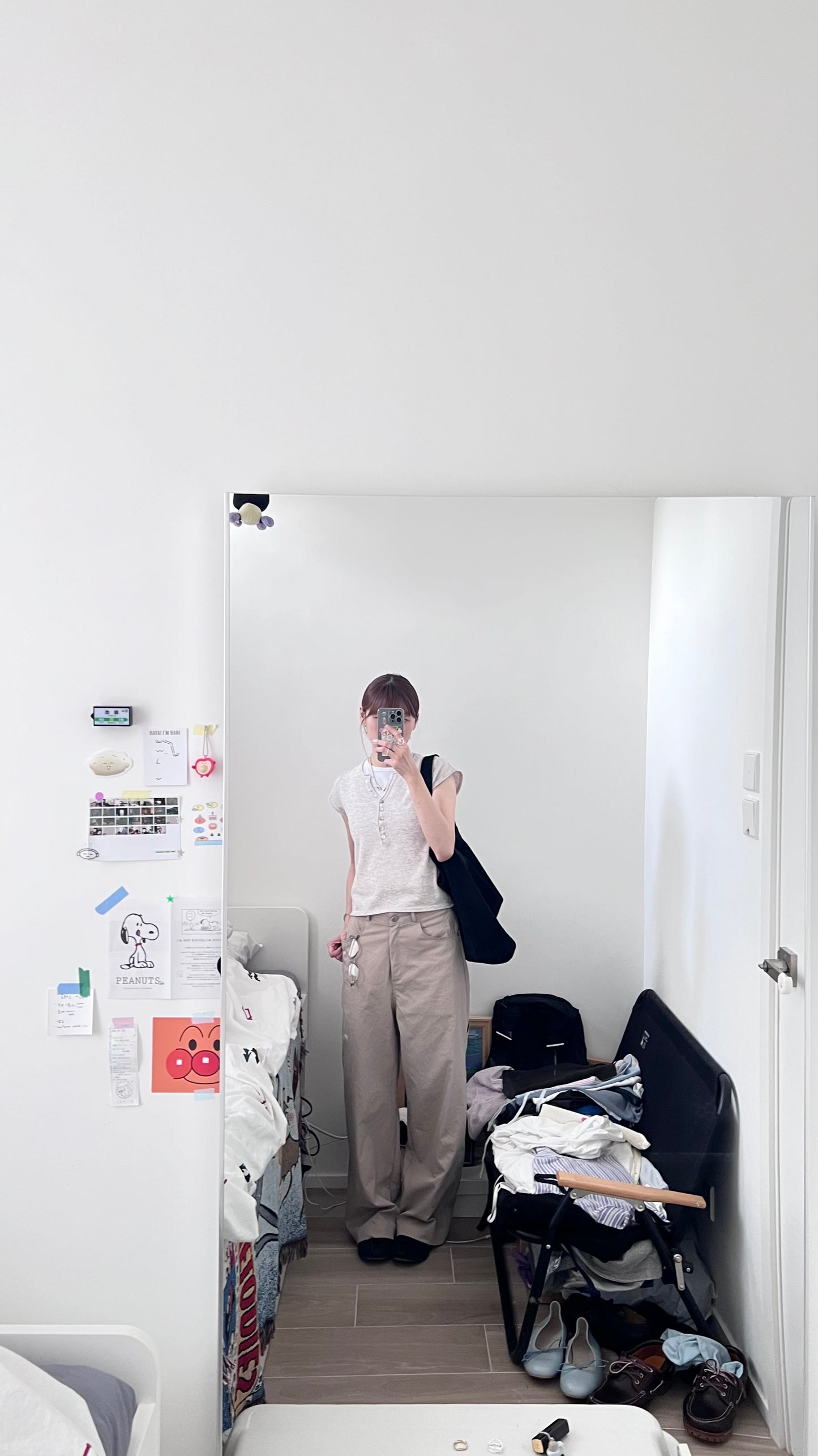 soren minimalist button knit top in grey (pre-order)