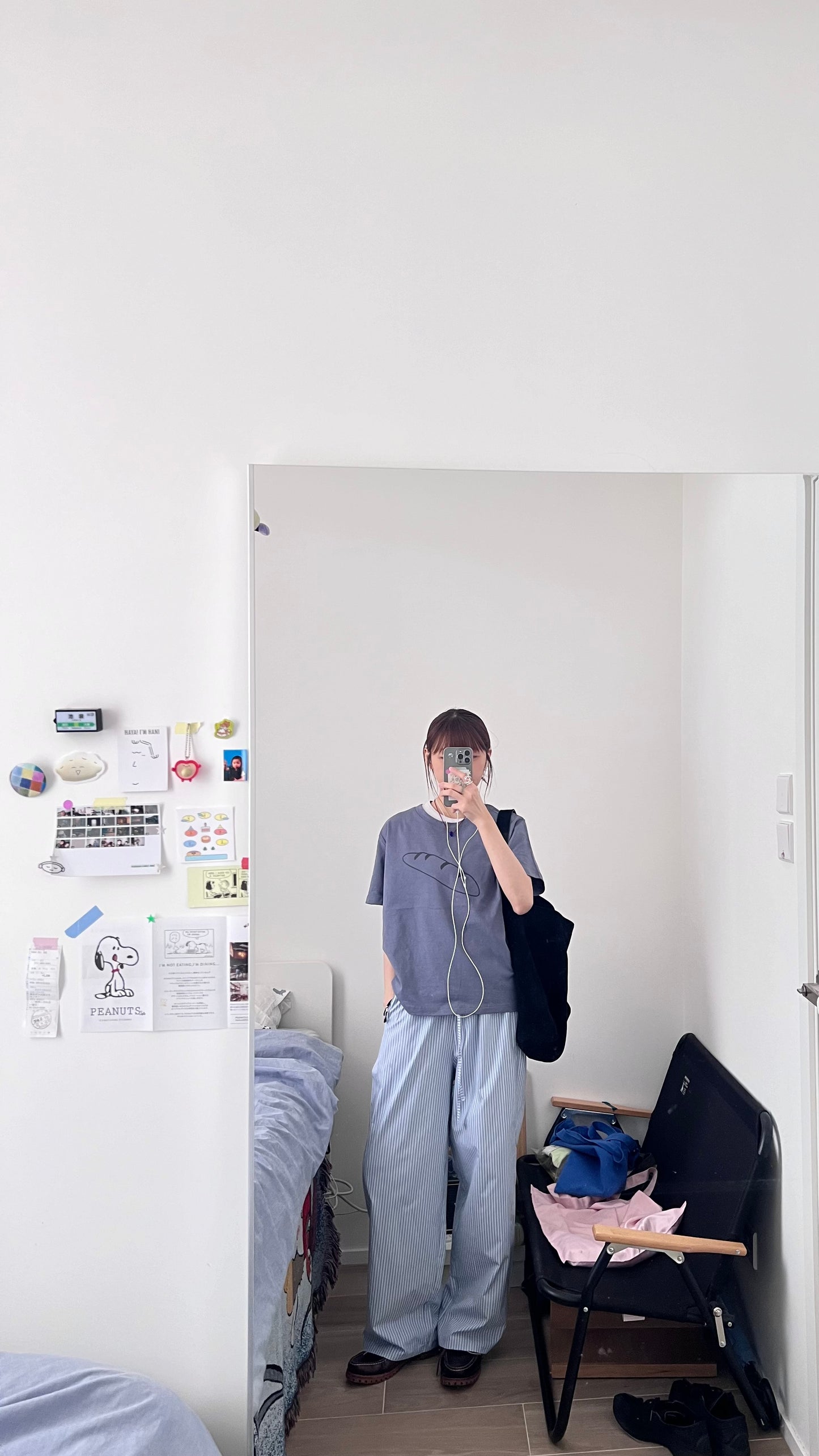 light like striped pants in baby-blue (pre-order)