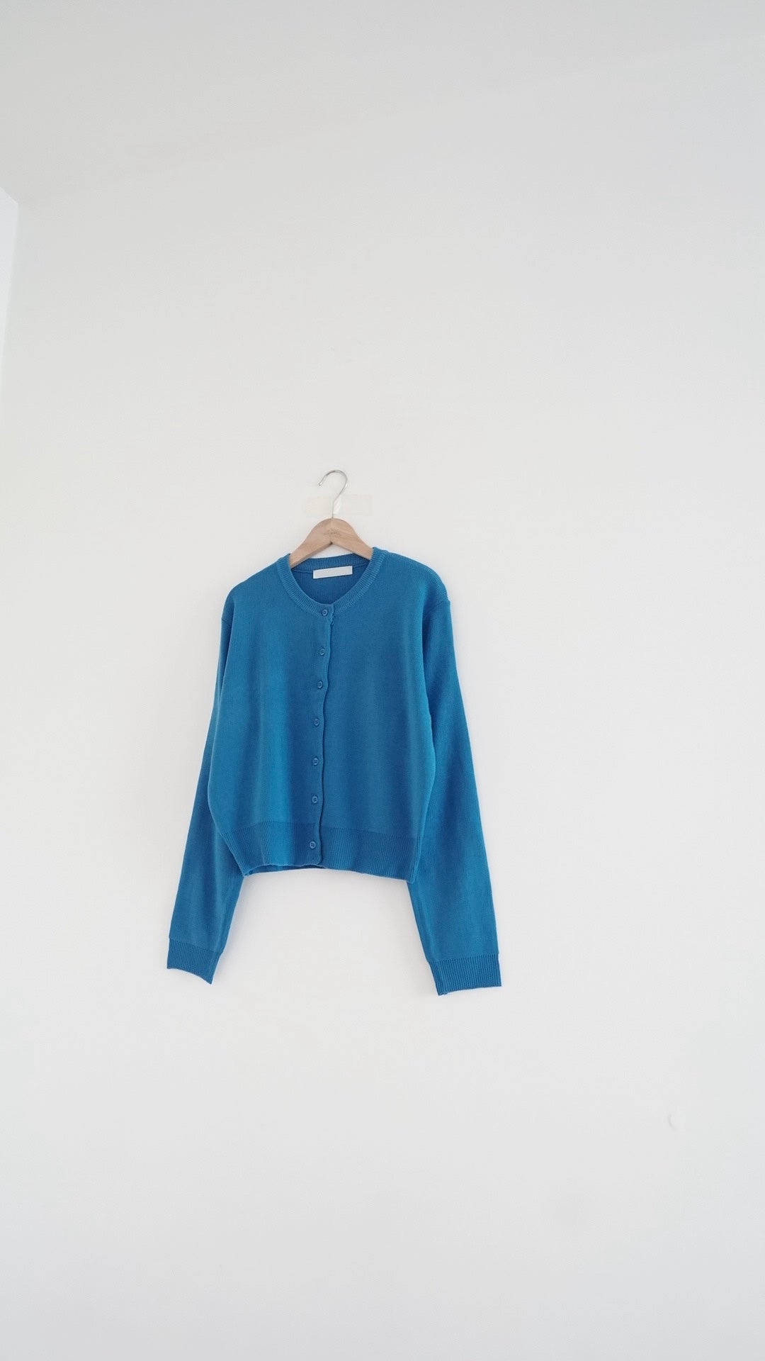 mizu classic cardigan in lake blue (pre-order)