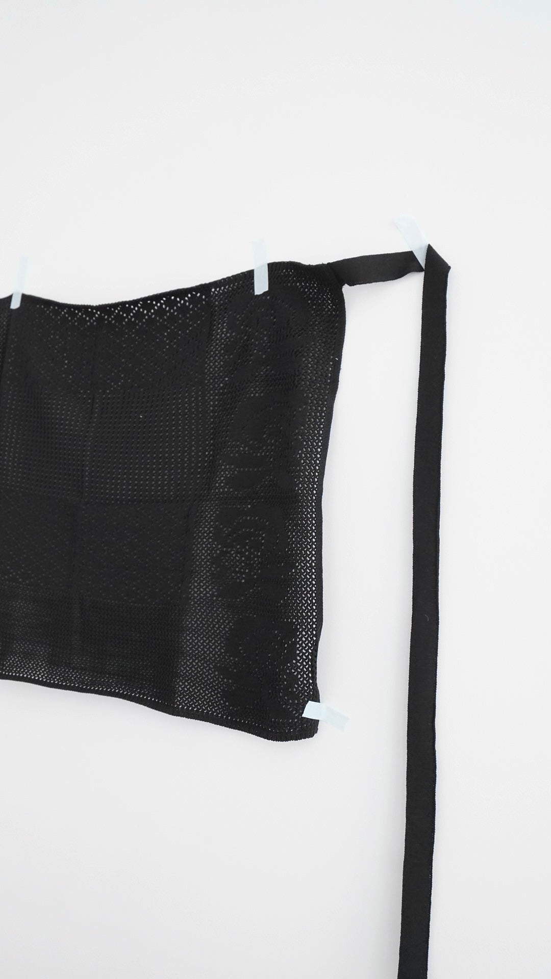 auren floral crochet wrap skirt in black (pre-order)