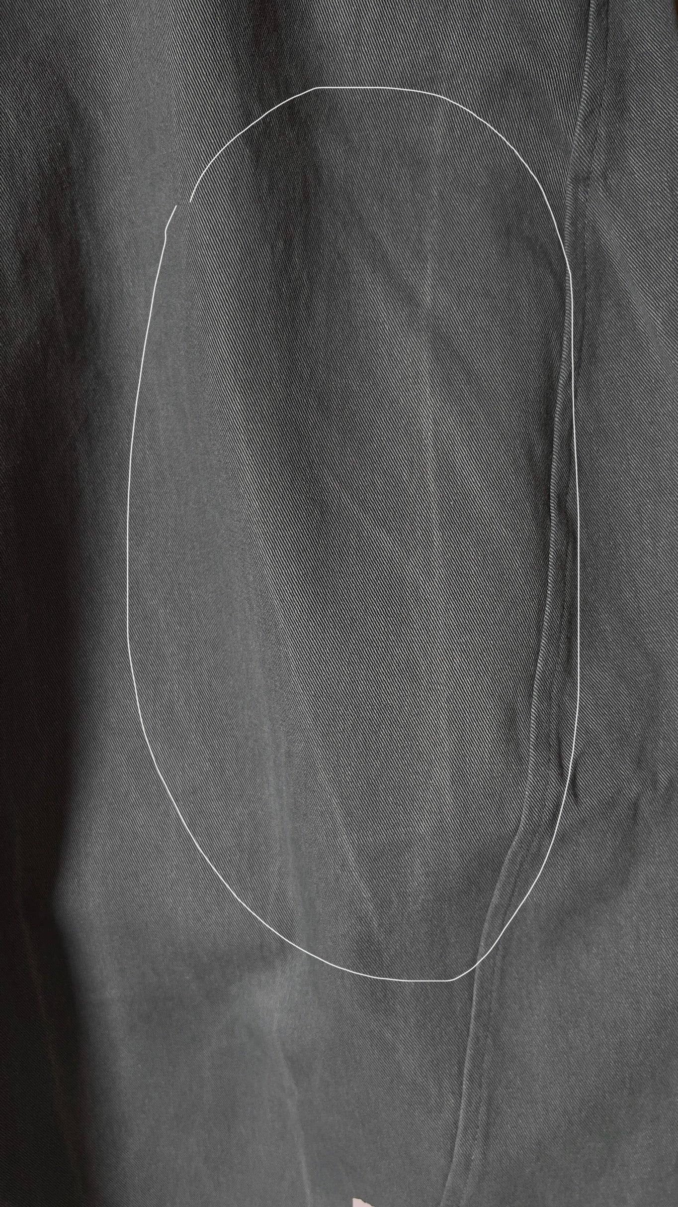 ebisu pants in dark grey (M) (flawed)