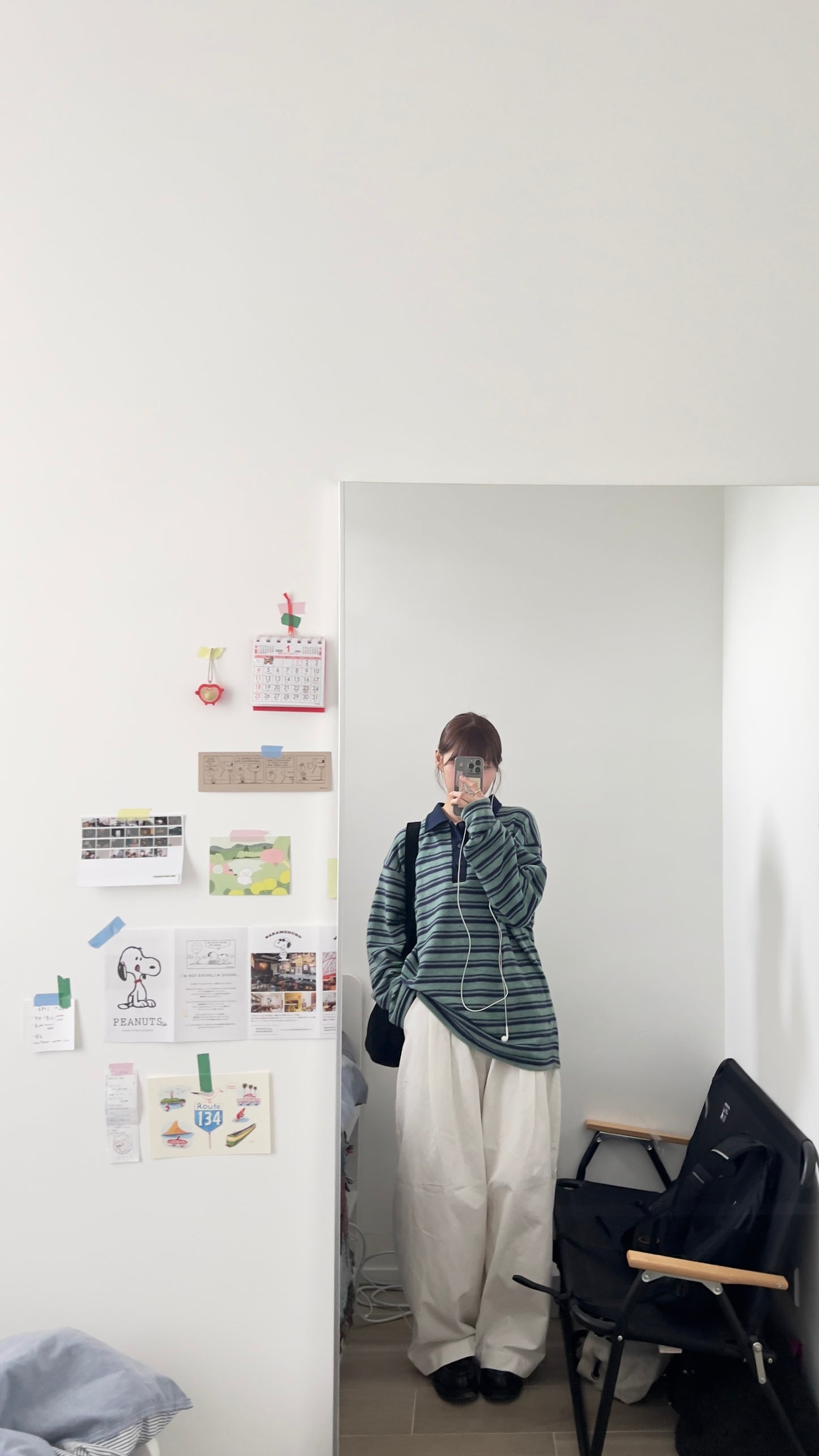 the skagen stripe polo in navy x glaucous green