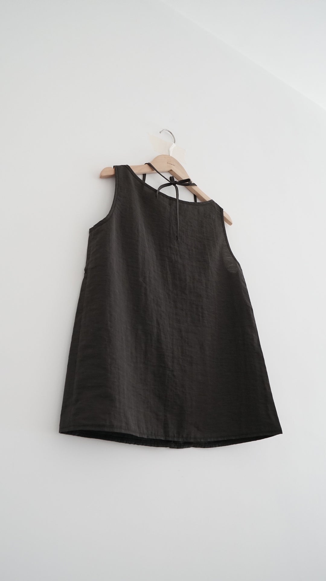 pearl sheer layering top set in charcoal (pre-order)