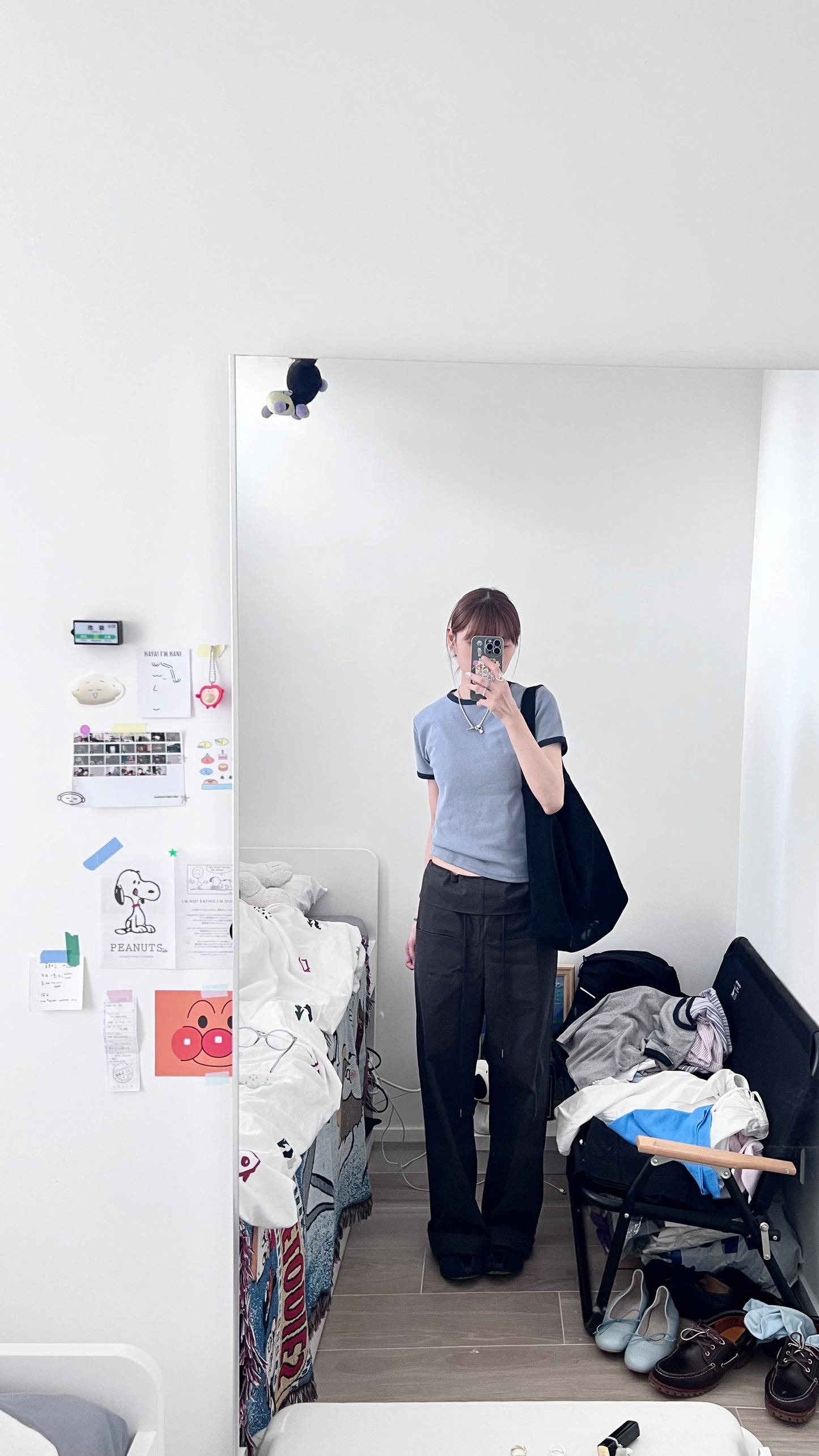 voss high end low waist vintage pants in charcoal (pre-order)