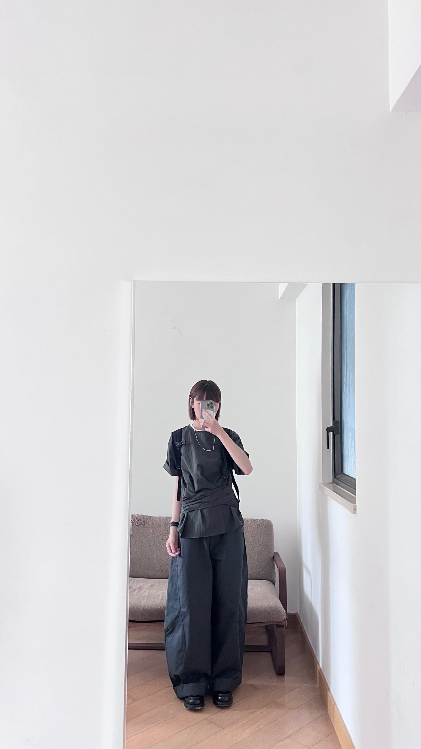 light cocoon pants in charcoal (pre-order)