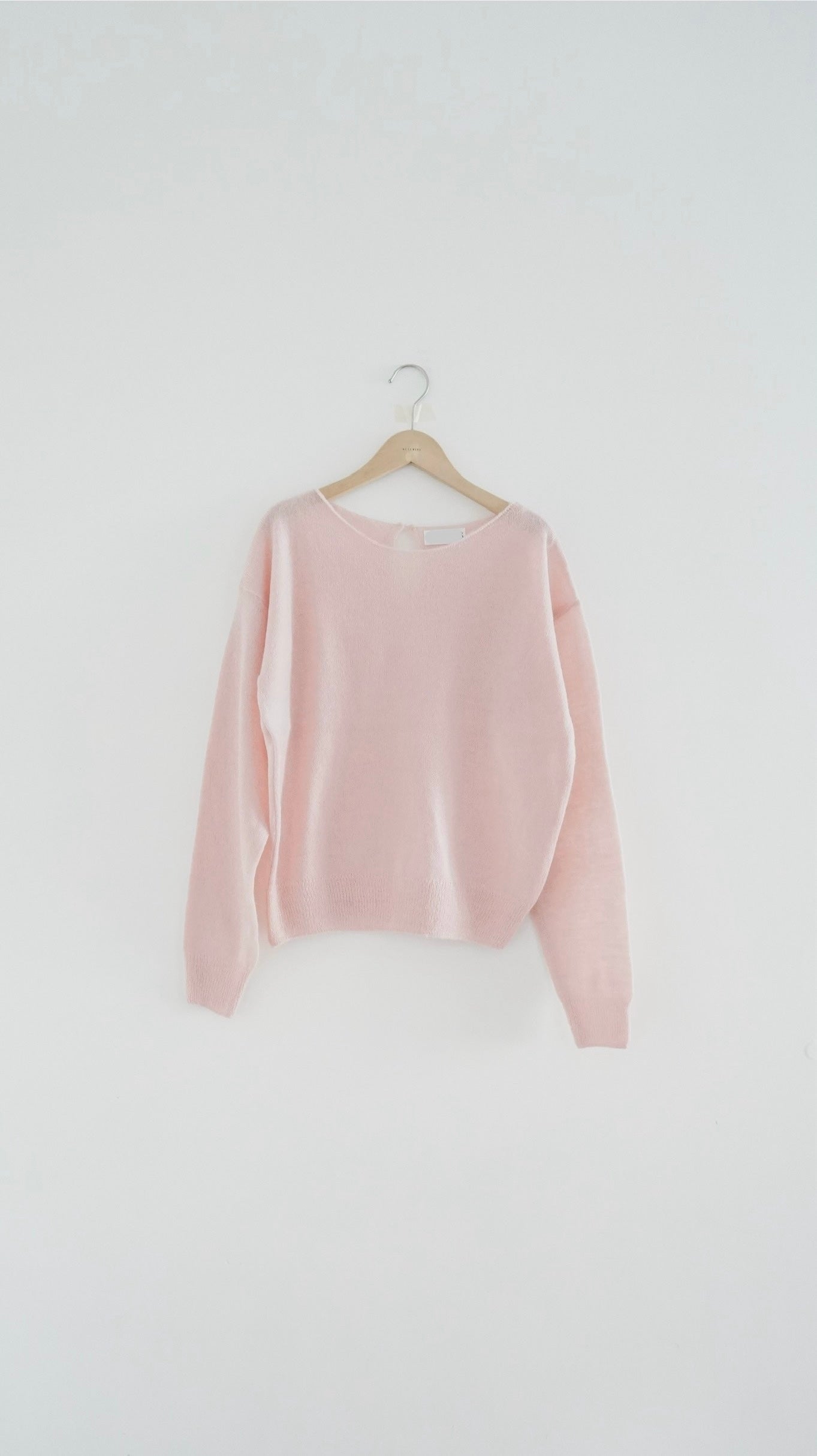 good sheer knit sweater in rose quartz ( pre-order )