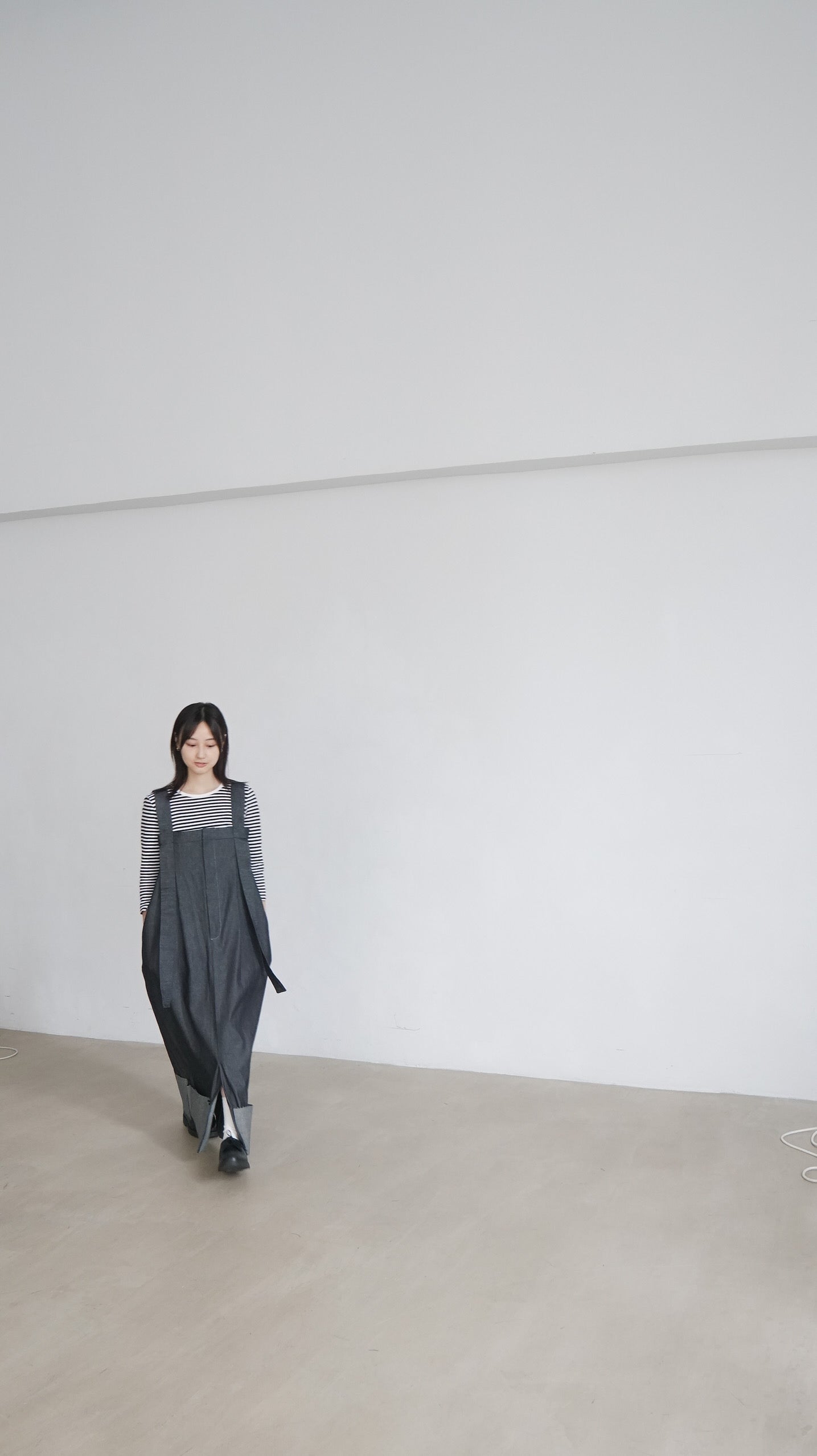 ikee unwashed denim dress