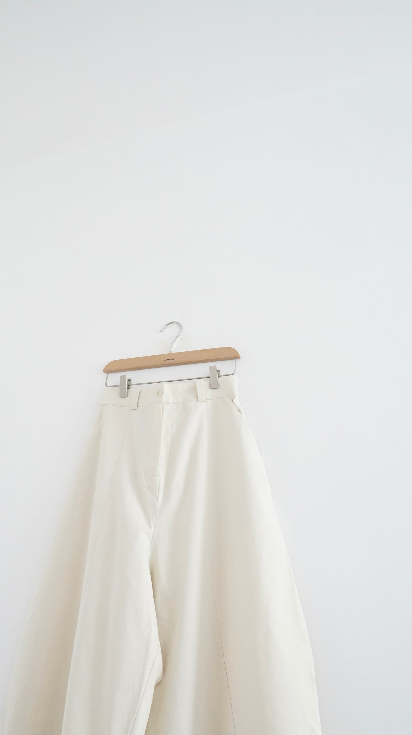 cocoon wide pants in ivory