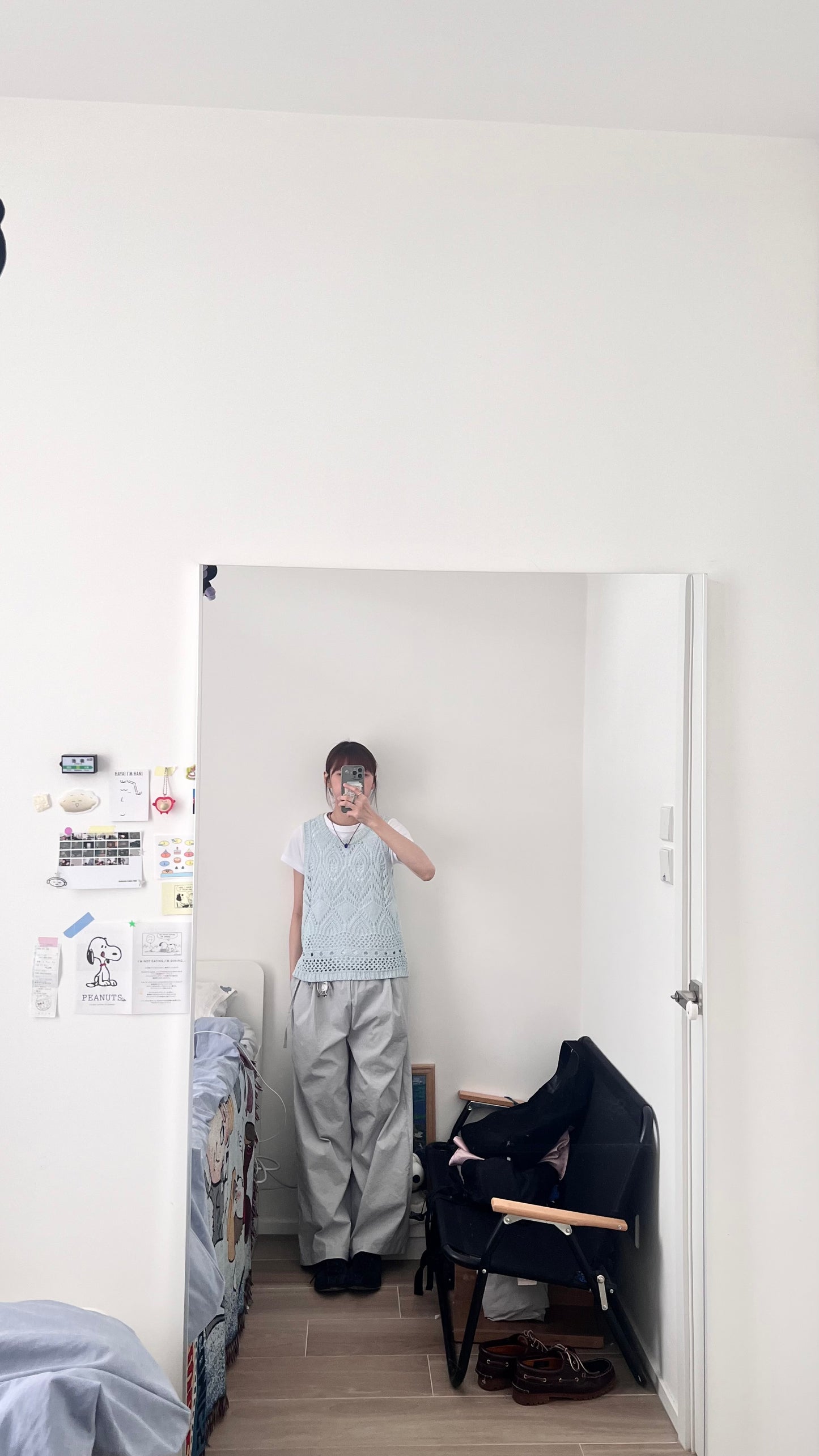 90s openwork knit top in mint (pre-order)