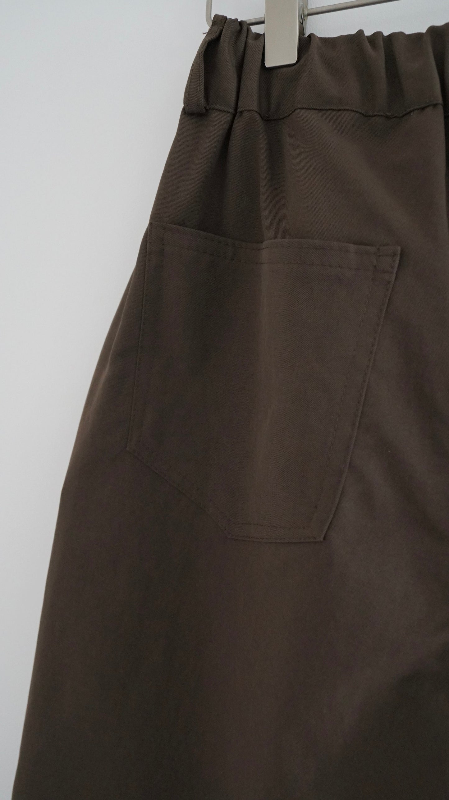 minimalist vintage wide pants in cloudy brown ( pre-order )