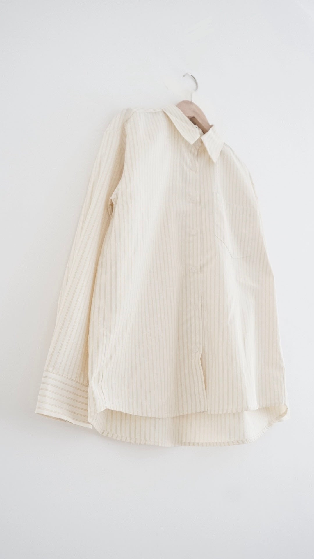 rei everyday striped shirt in butter (pre-order)