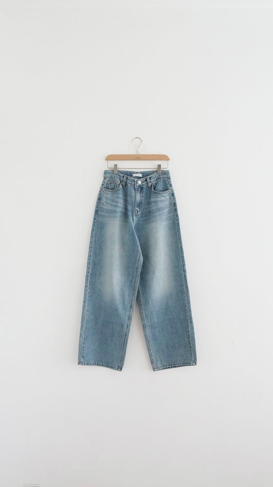 classic straight leg pants in denim
