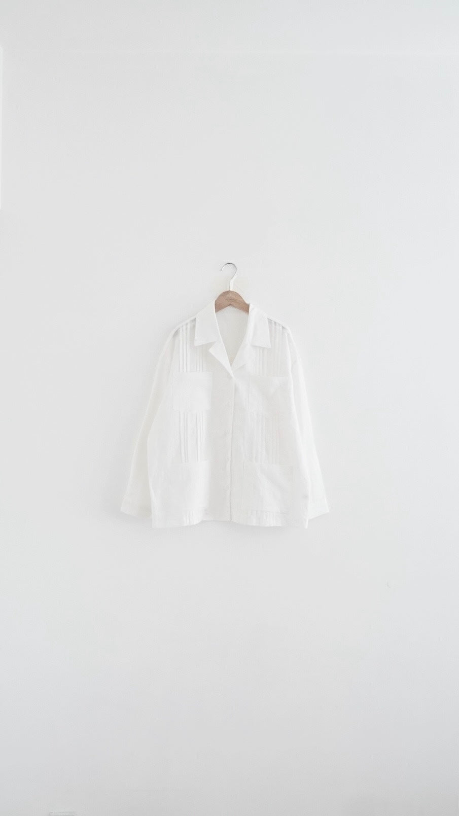 aster tailored linen jacket in white (pre-order)