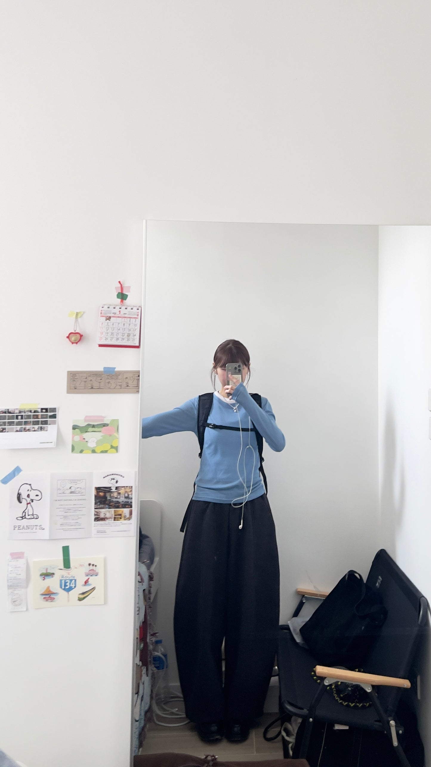 luca layering tee in blue (pre-order)