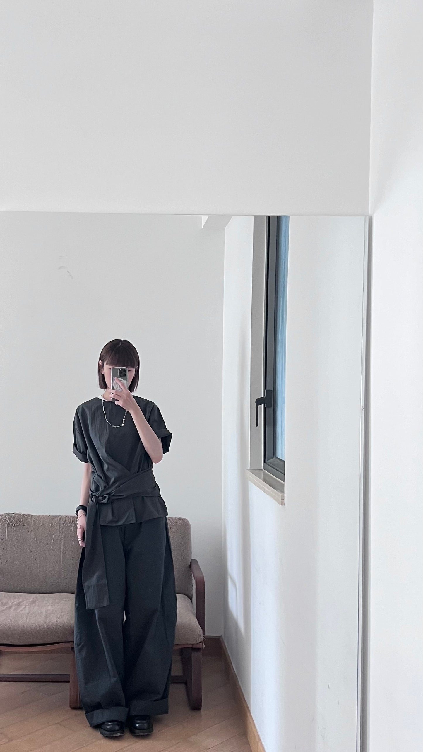 light cocoon pants in charcoal (pre-order)