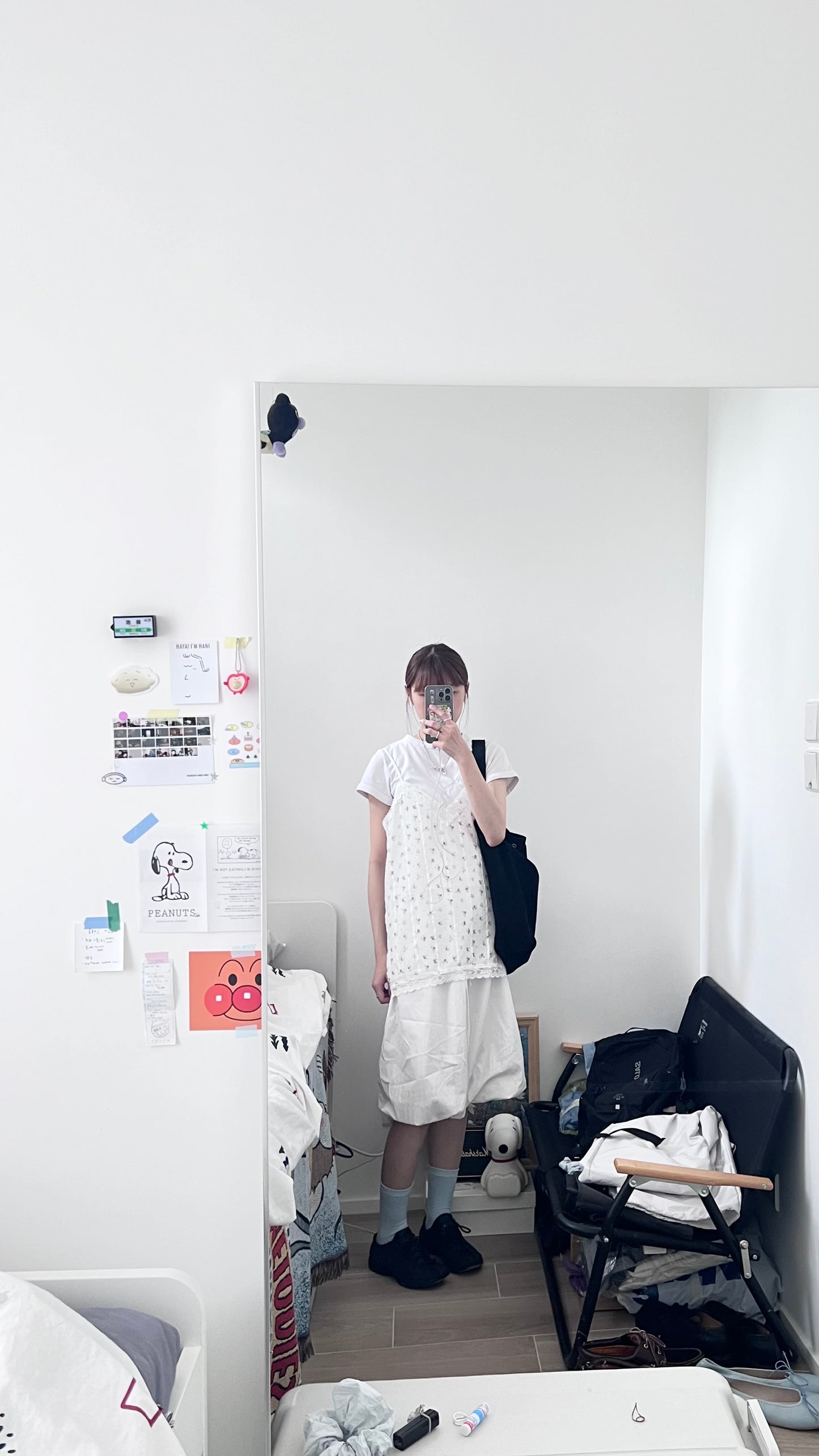 retro french lace floral dress top in white (pre-order)