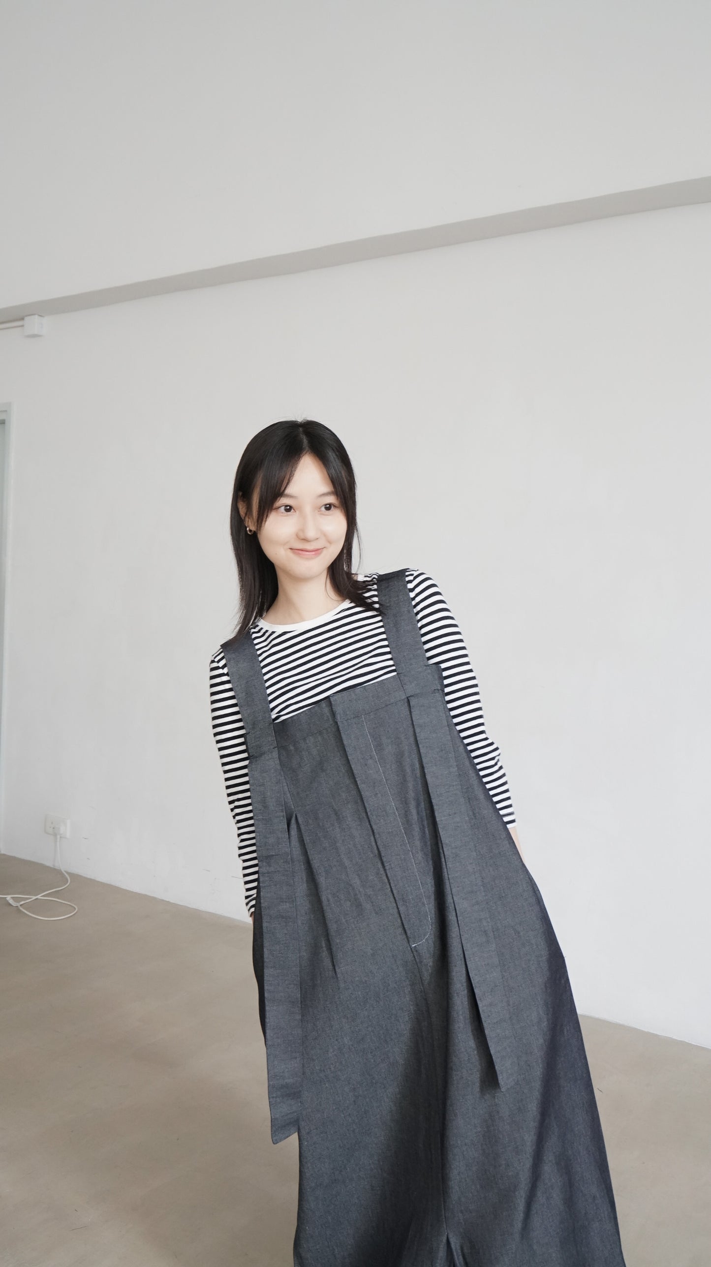 ikee unwashed denim dress