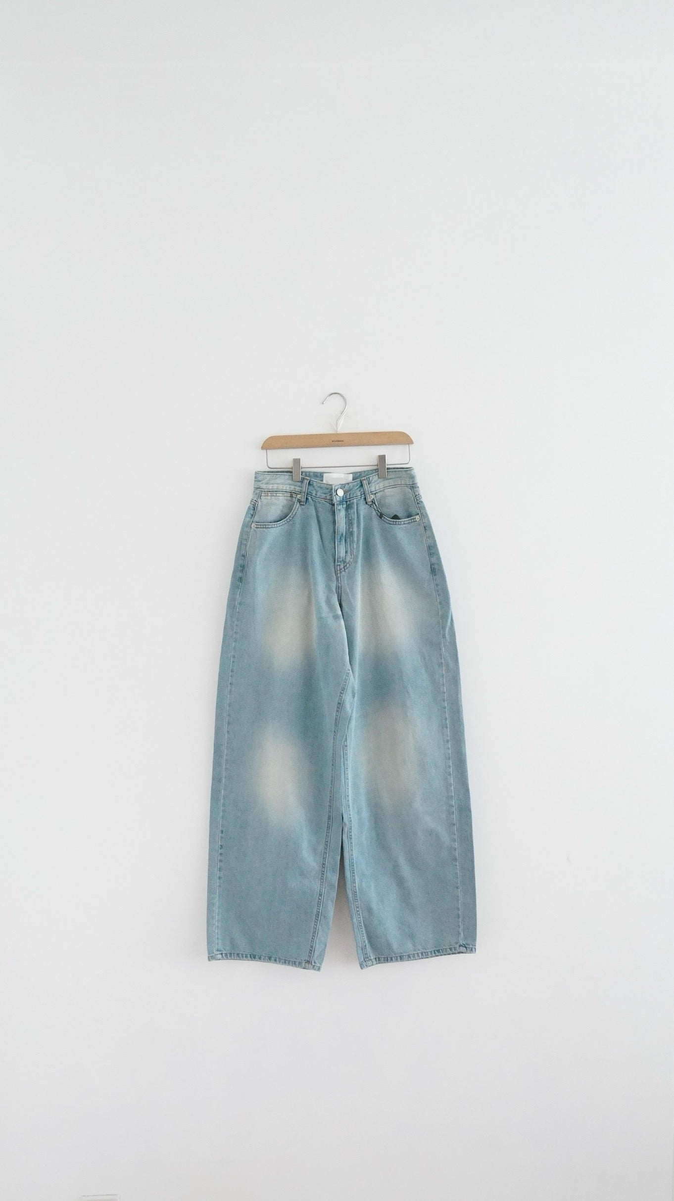 washed denim pants(S/M)