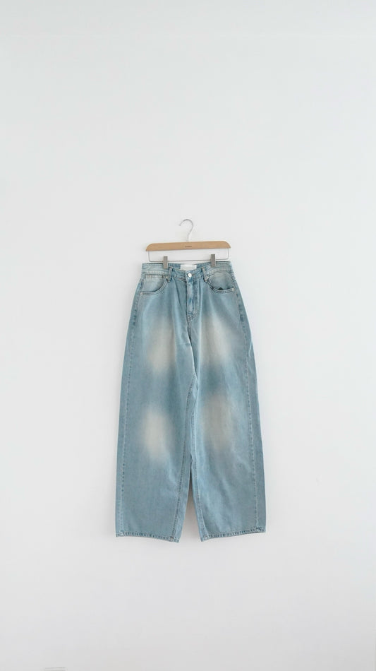 washed denim pants(S/M)