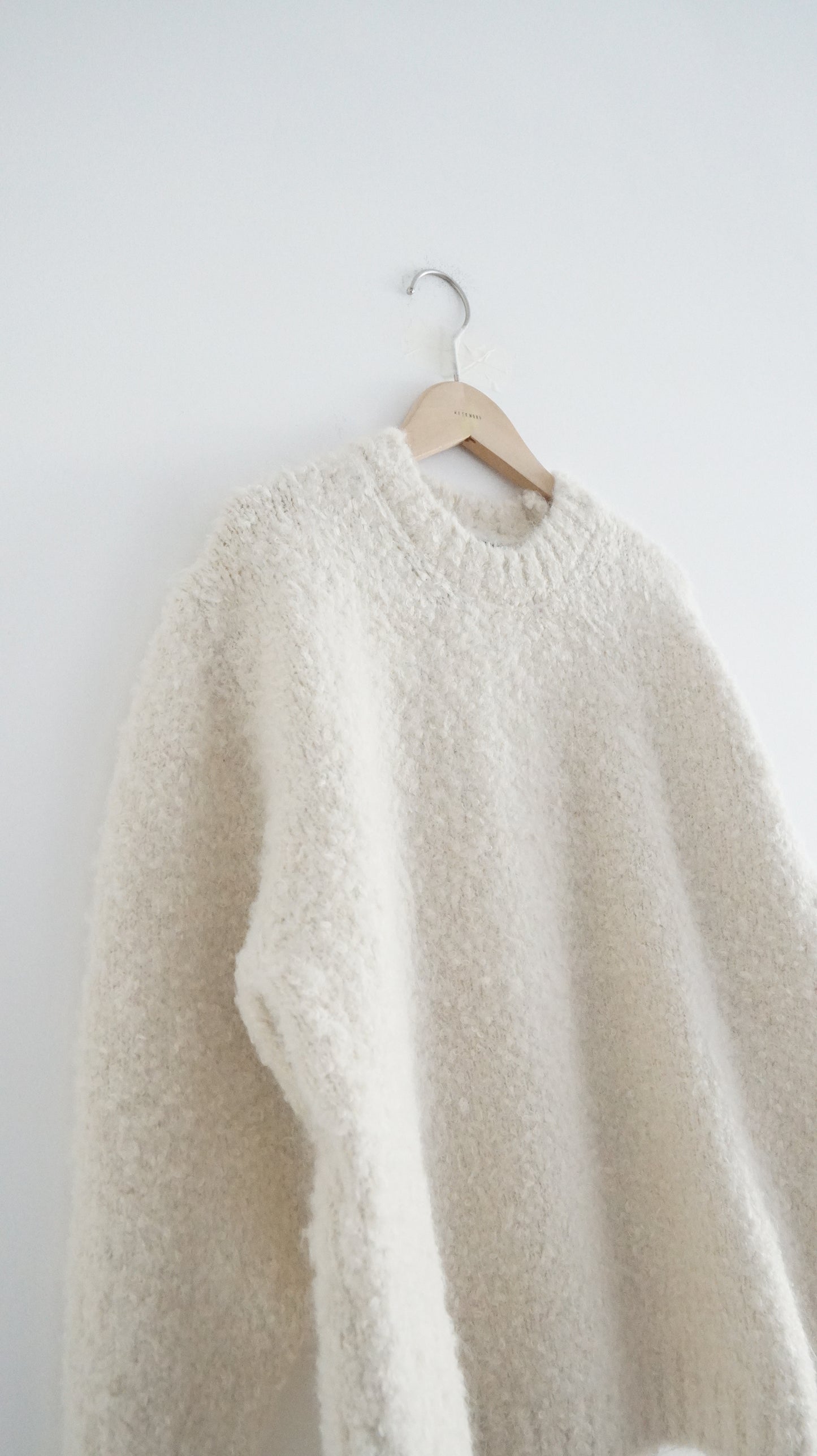 piano sweater in ivory ( pre-order )