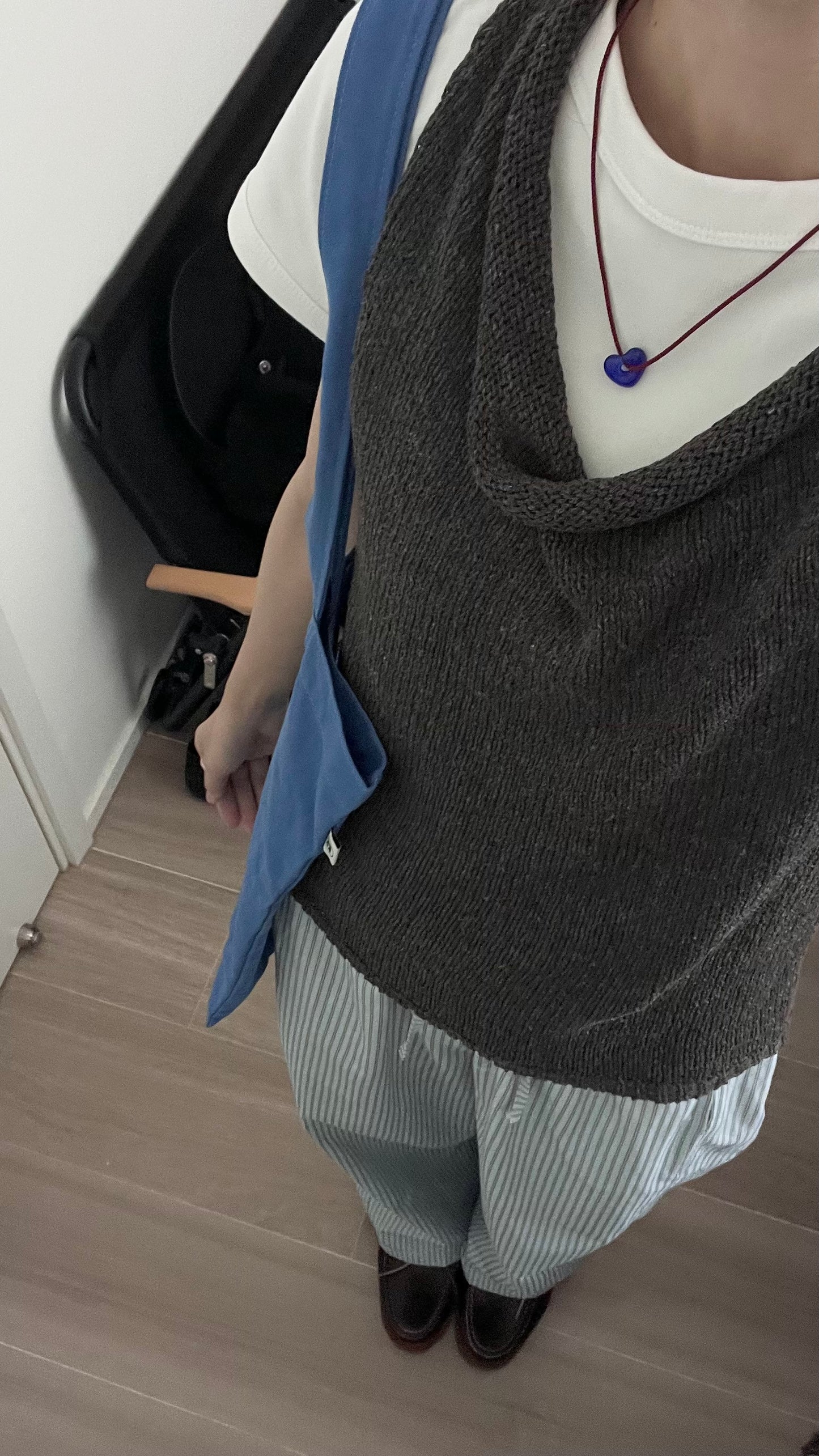 light like striped pants in baby-blue (pre-order)