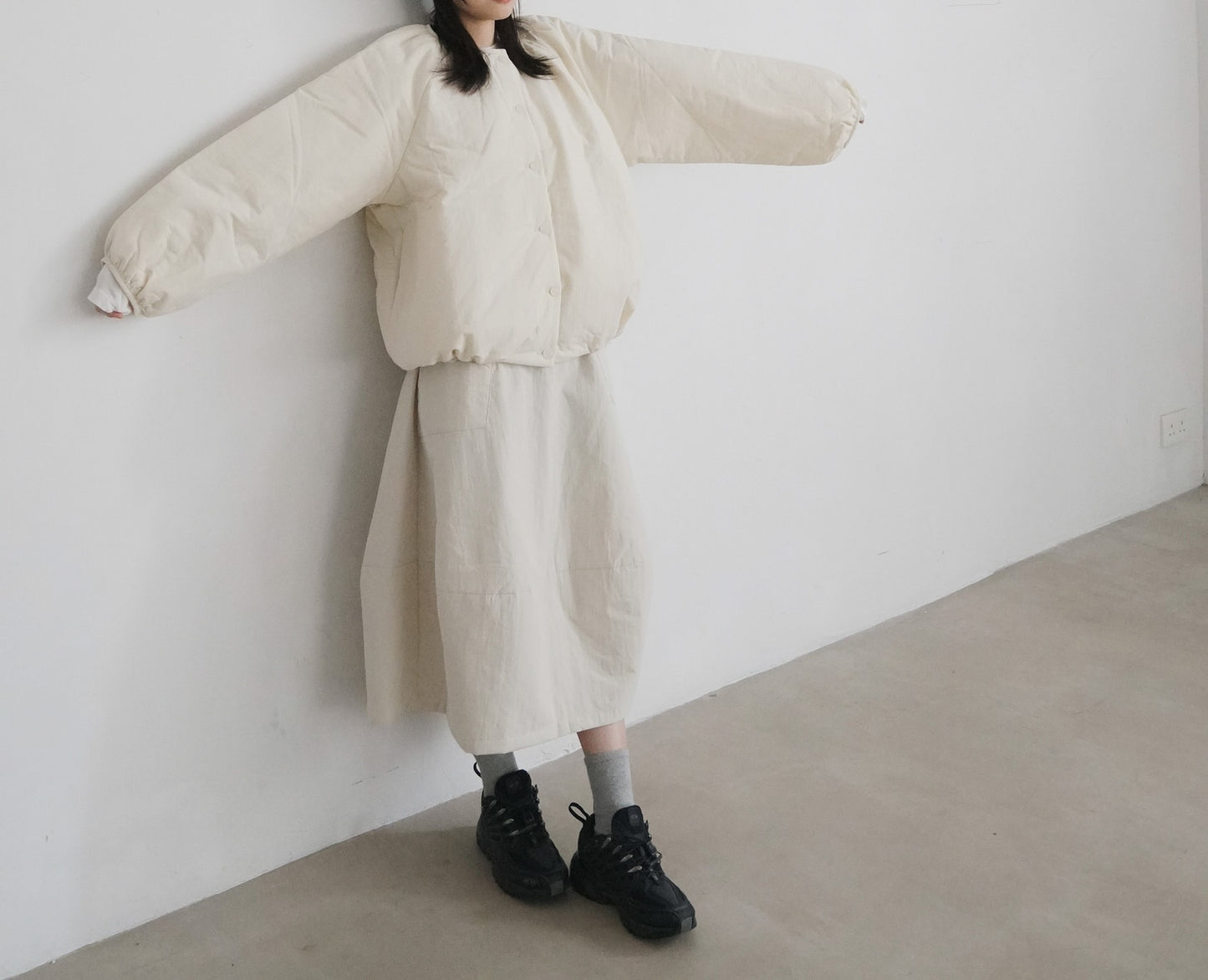 the cutest fluffy jacket in ivory (pre-order)