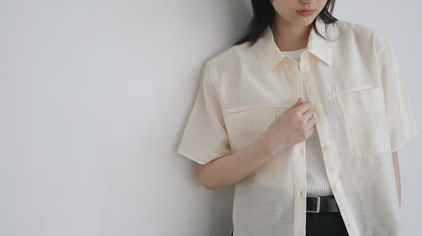 airy rayon shirt in lemon (pre-order)