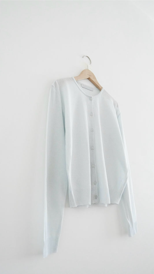 airy sheer cardigan in mint (pre-order)