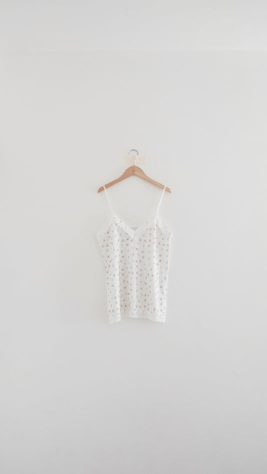 retro french lace floral dress top in white (pre-order)