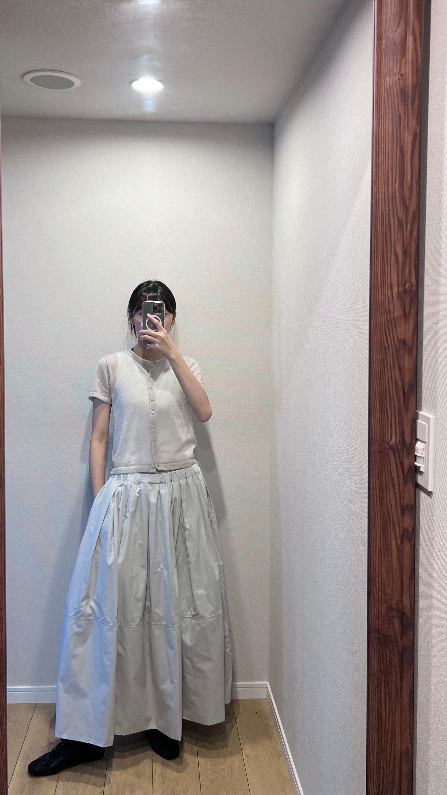 merry skirt in light grey