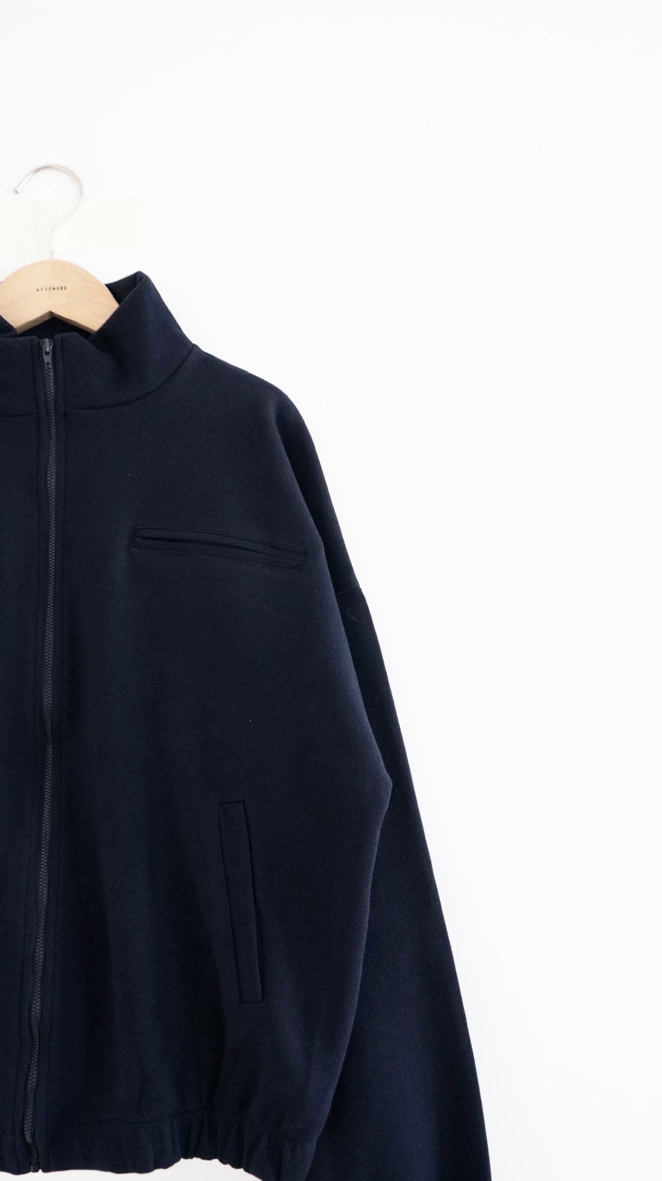 axel zip-up jacket in navy (pre-order)