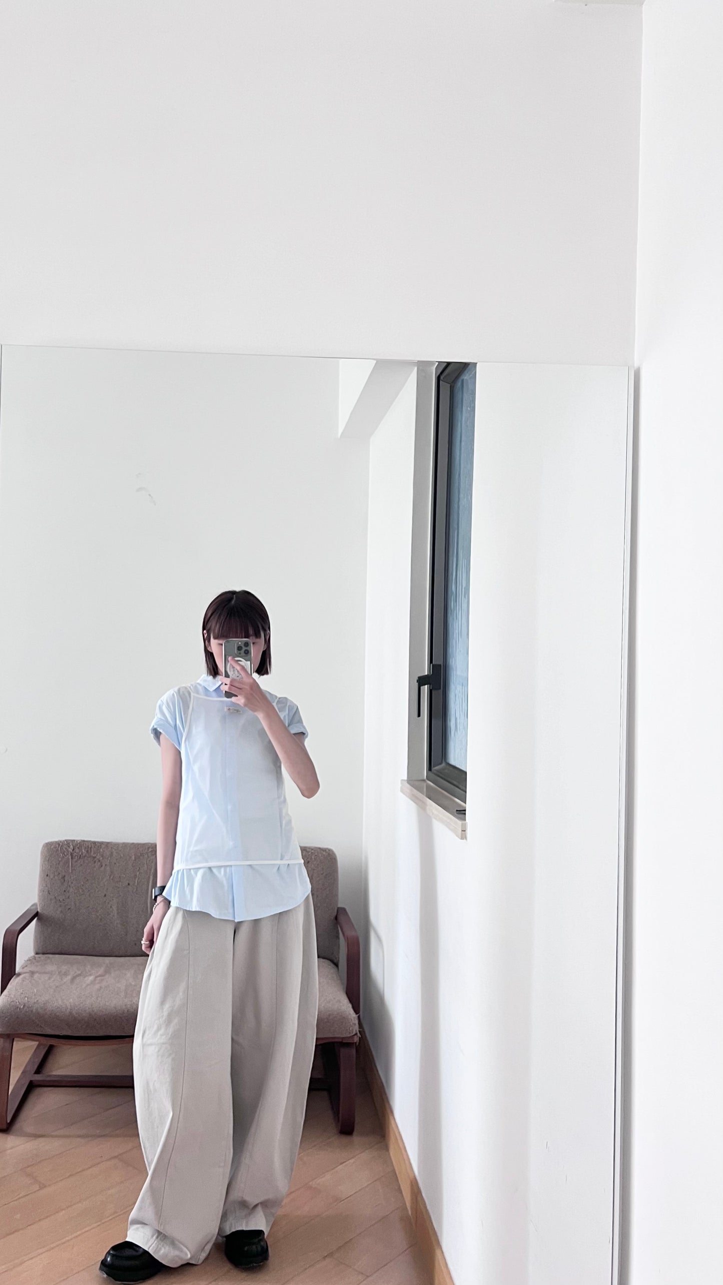 sheer camii top in white (pre-order)