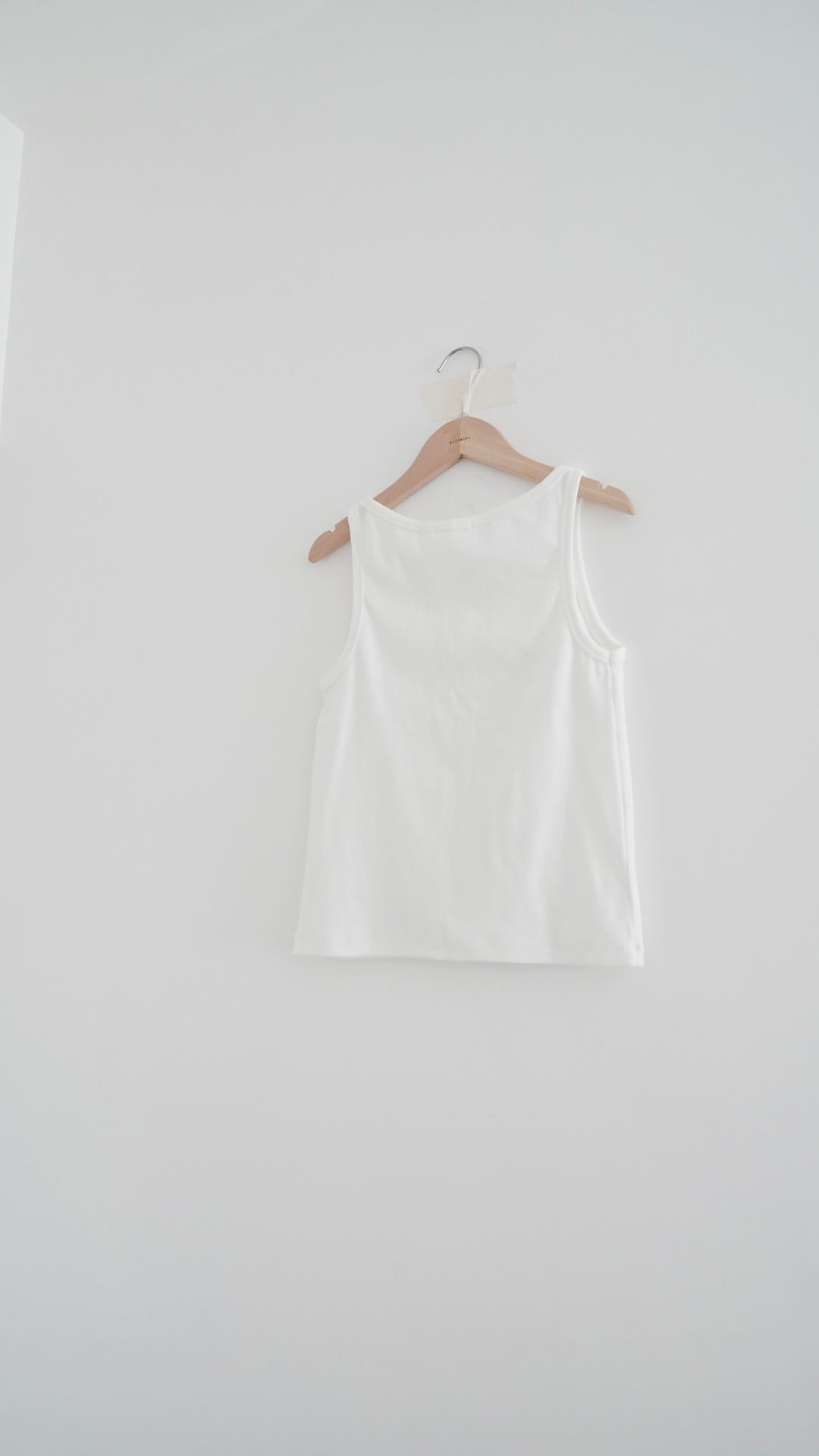 Leon cookies button tank top in white (pre-order)