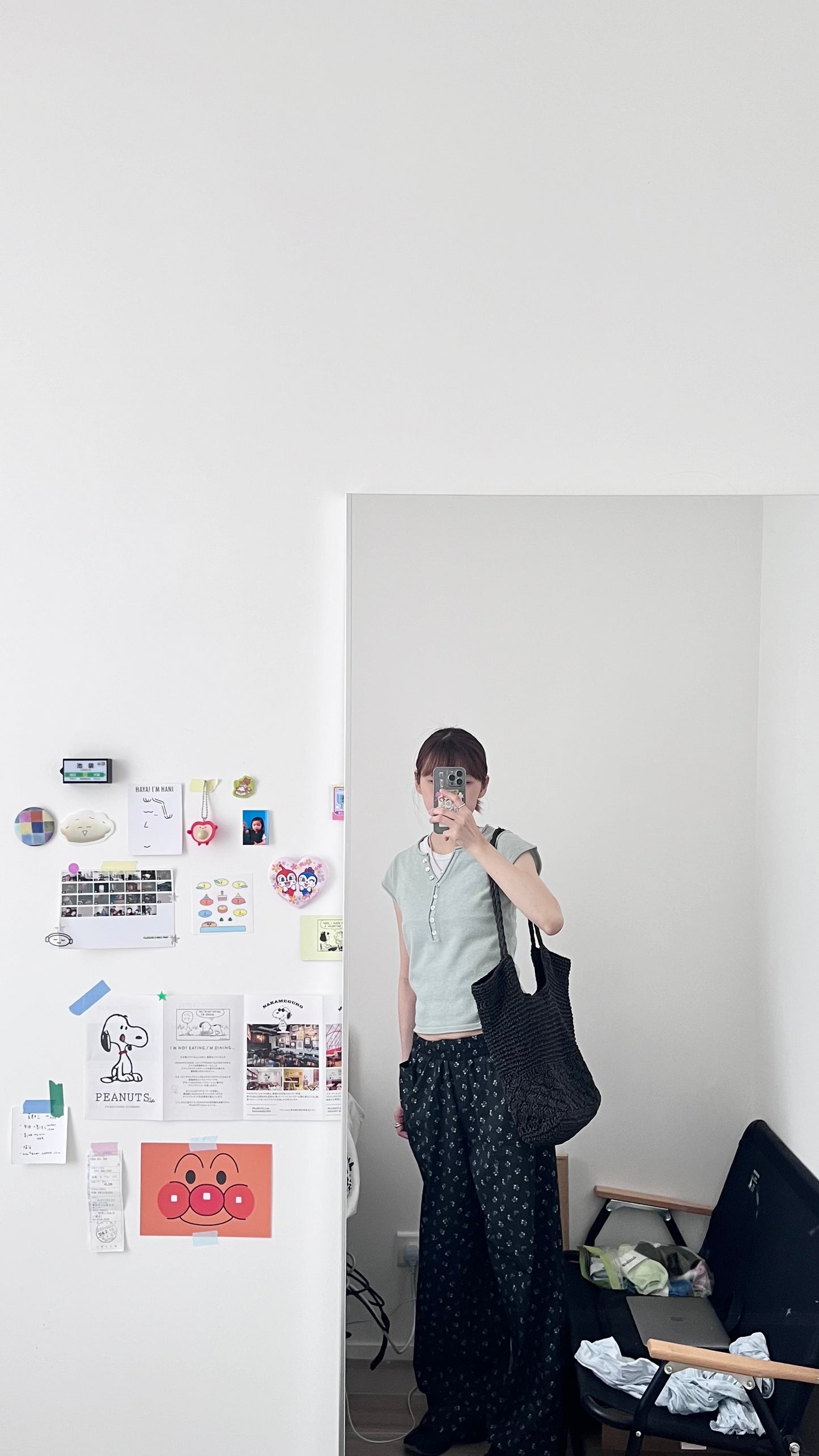 soren minimalist button knit top in mint (pre-order)