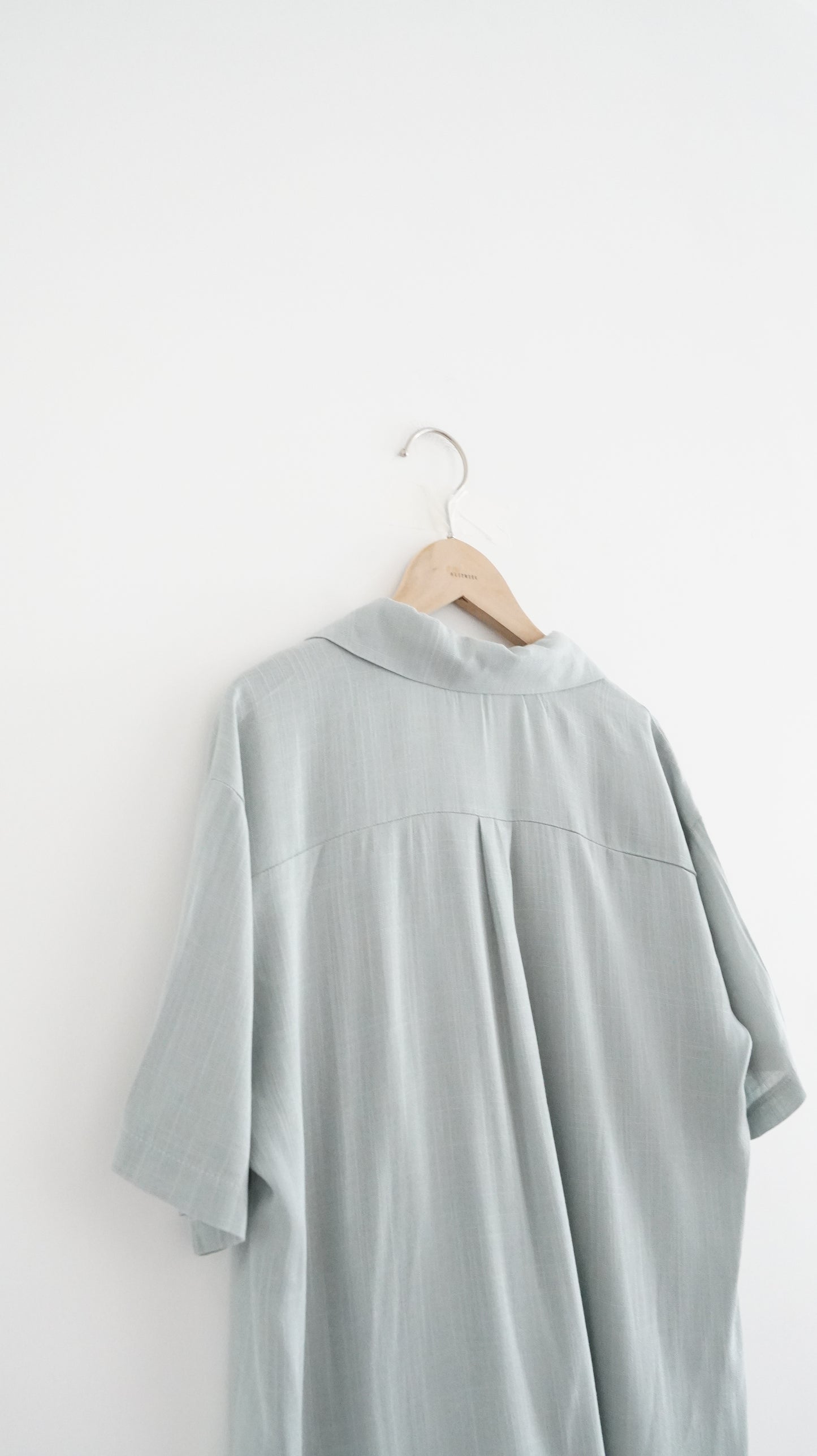linen summer shirt in sage (pre-order)