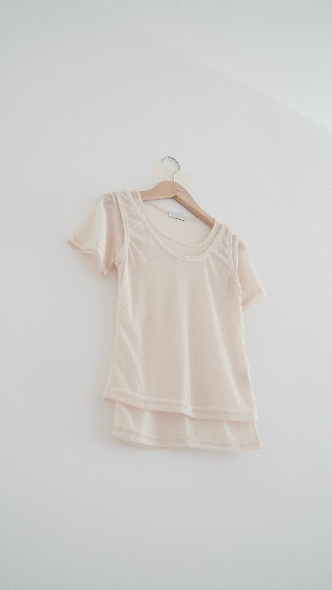 soufflé sheer tee in light lemon (pre-order)