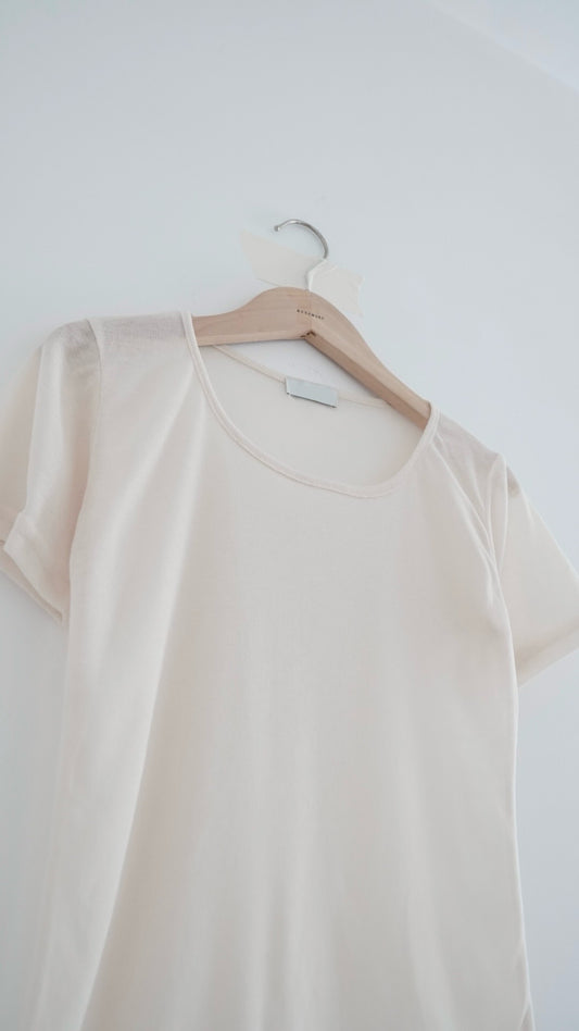 soufflé sheer tee in light lemon (pre-order)