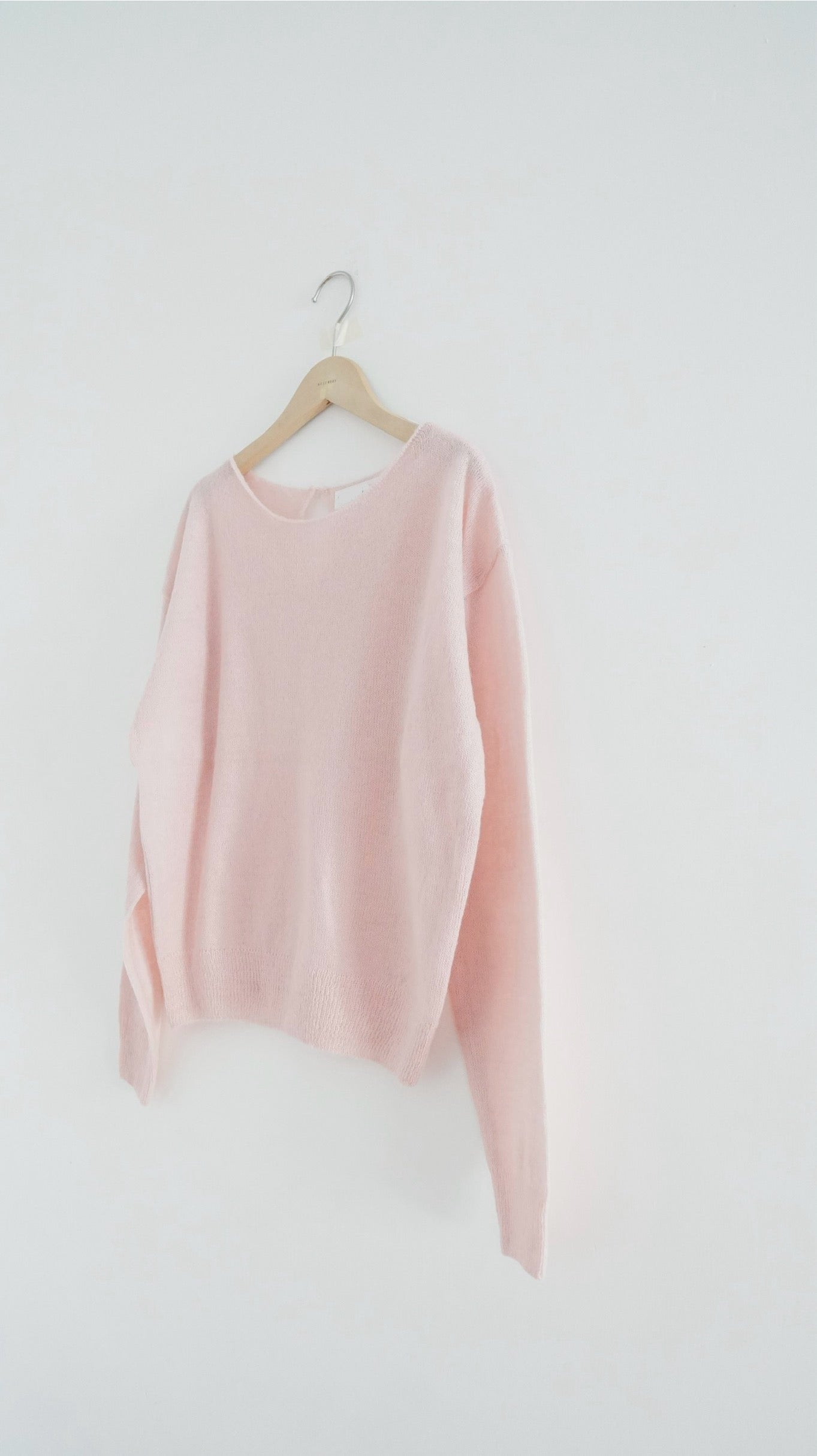 good sheer knit sweater in rose quartz ( pre-order )