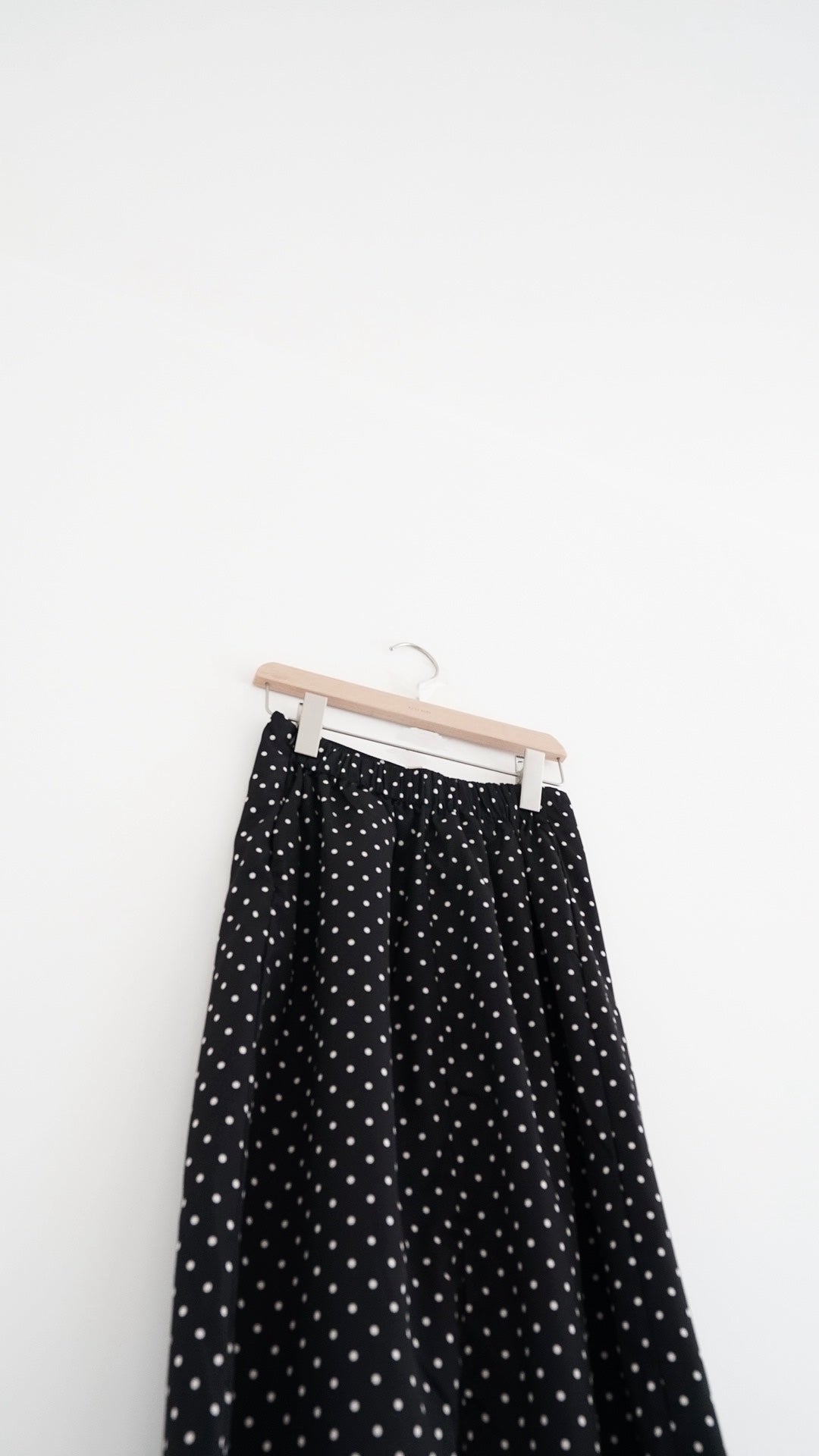 jenny dot midi skirt in black (pre-order)