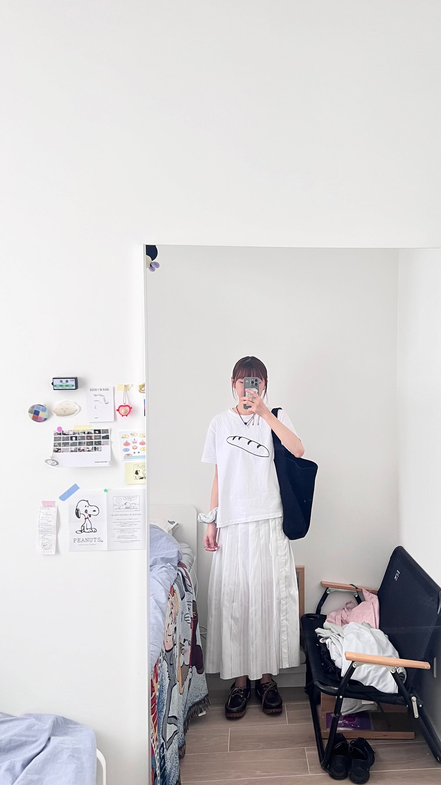 atelier waist pleated maxi skirt in white (pre-order)