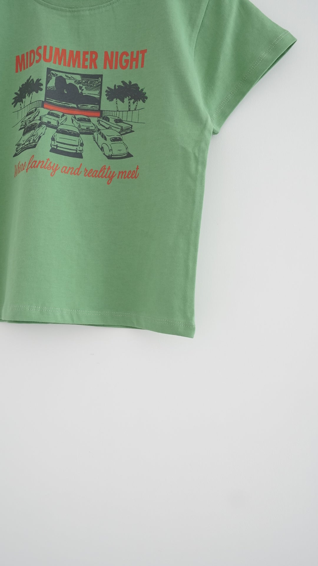 summer skinny tee in green (pre-order)