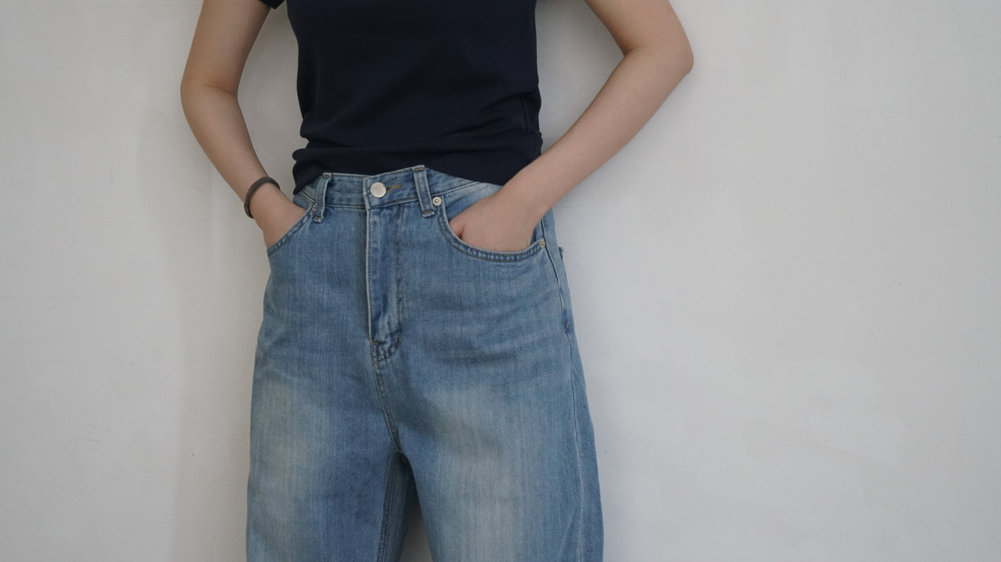 classic boyfriend jeans in denim