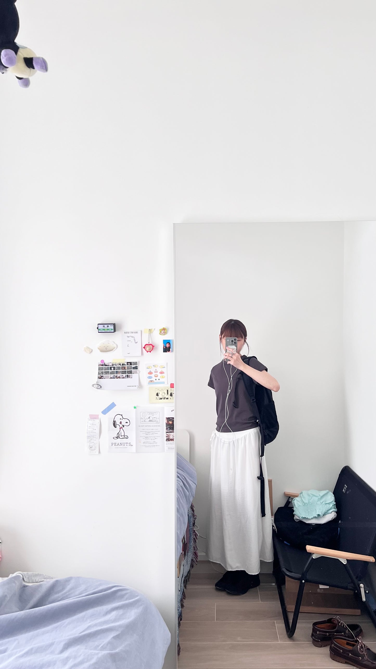 lumi gathered waist flowy maxi skirt in white (pre-order)